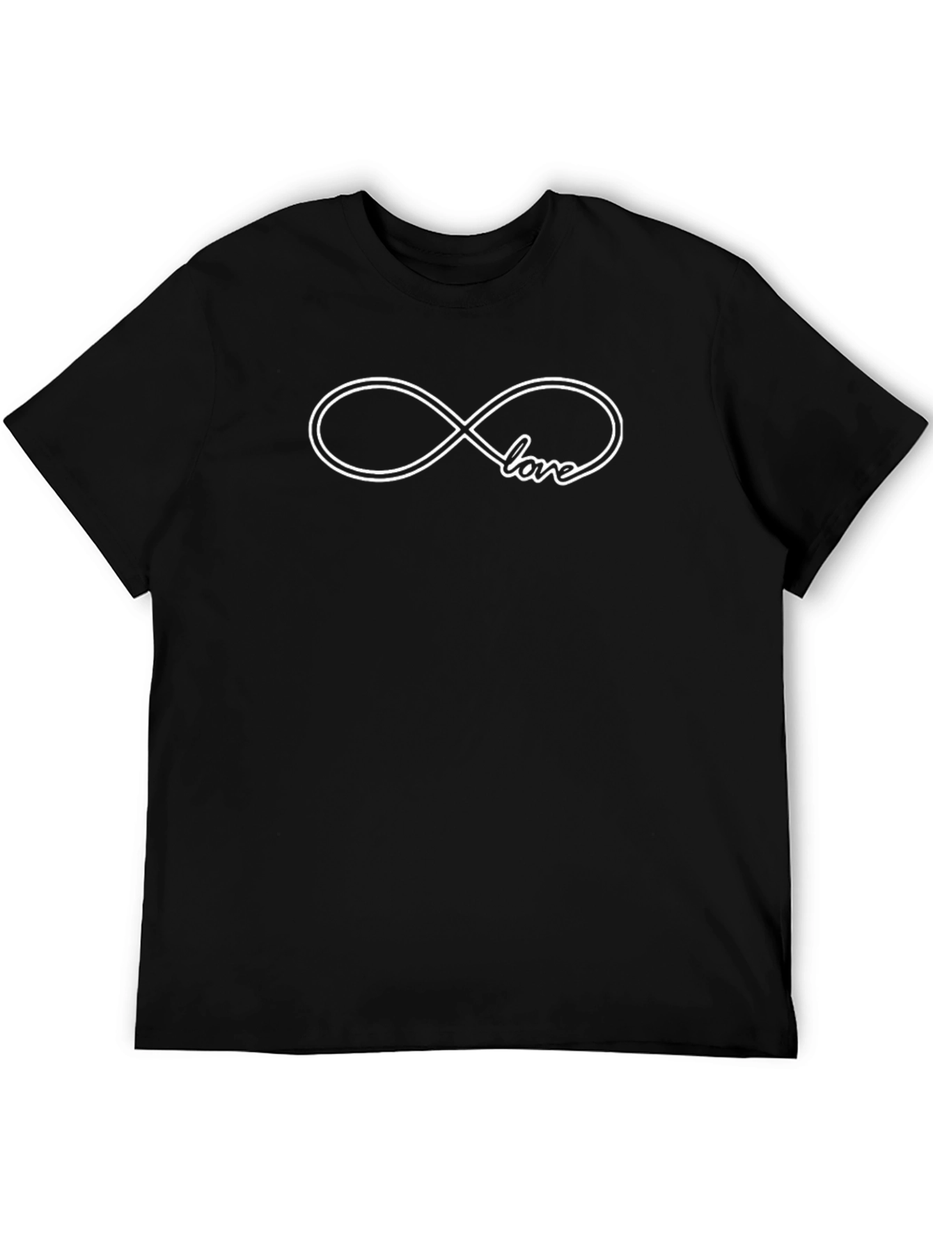 Love Infinity Symbol Black T-Shirt