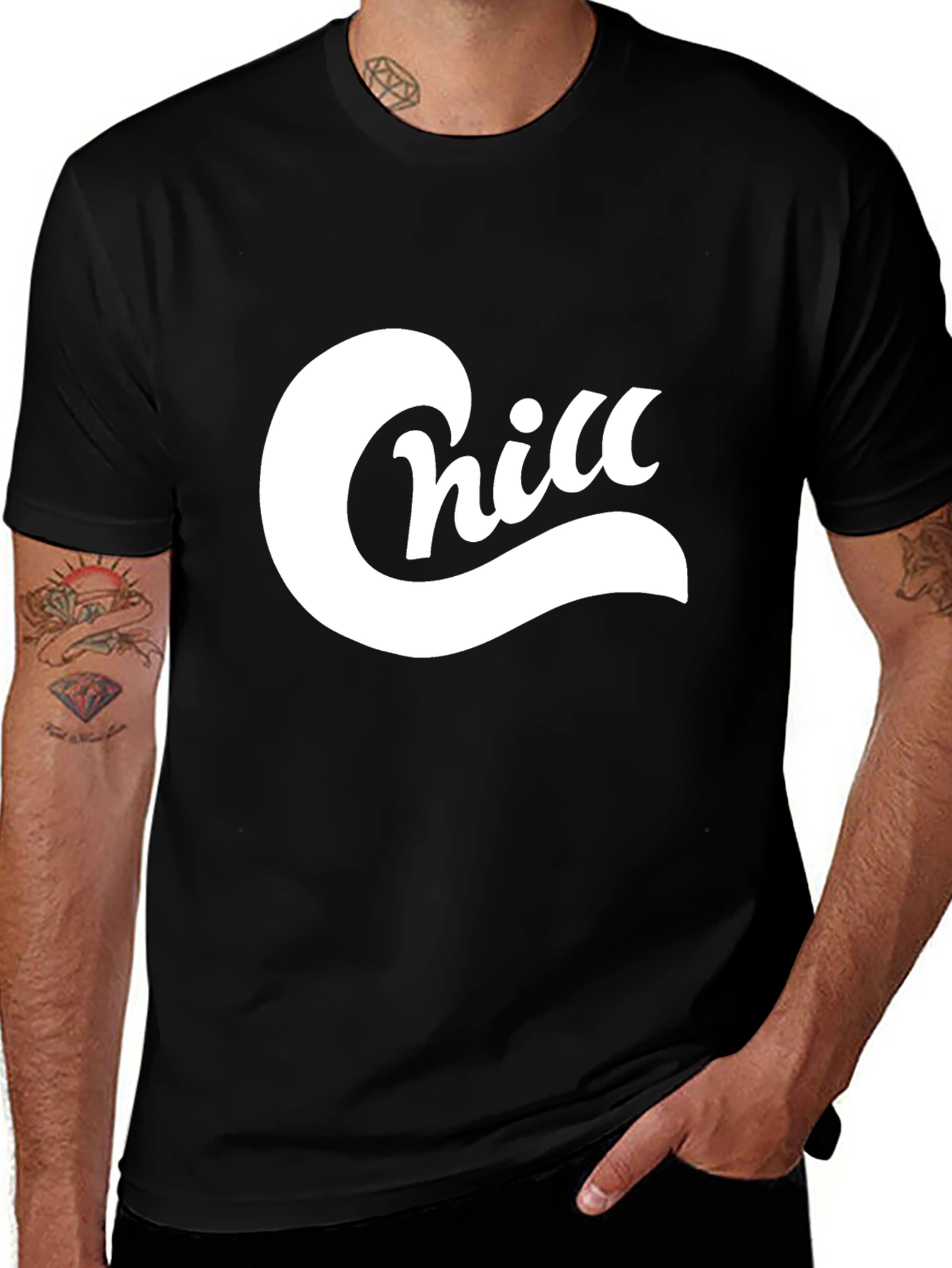 Chill Graphic Tee - Cool & Casual Black T-Shirt