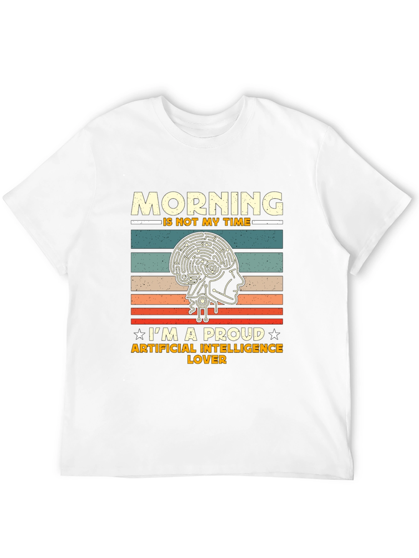 AI Lover T-Shirt: Morning is Not My Time