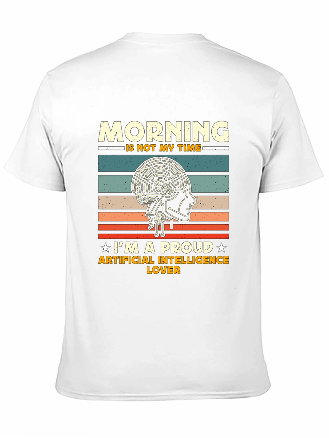 AI Lover T-Shirt: Morning is Not My Time