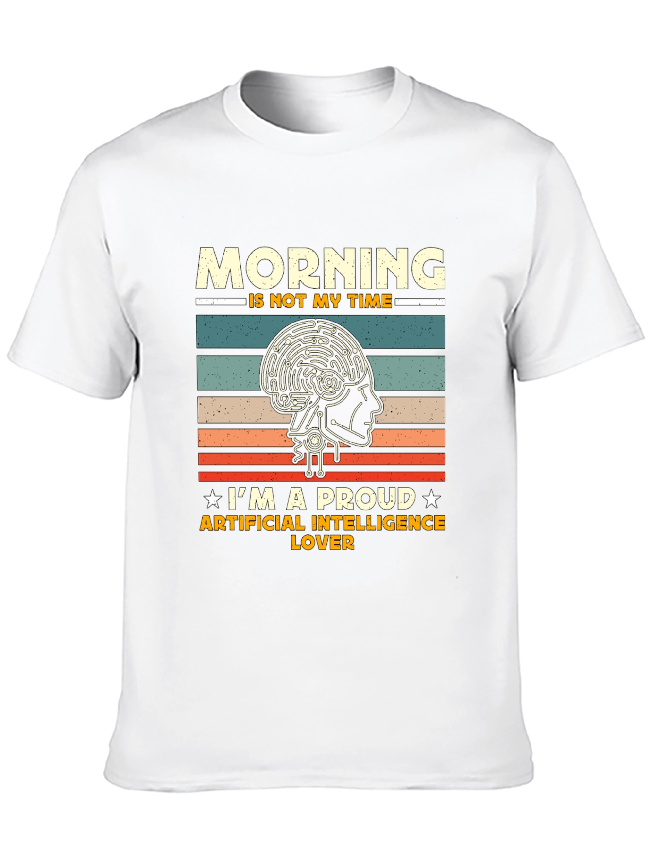 AI Lover T-Shirt: Morning is Not My Time