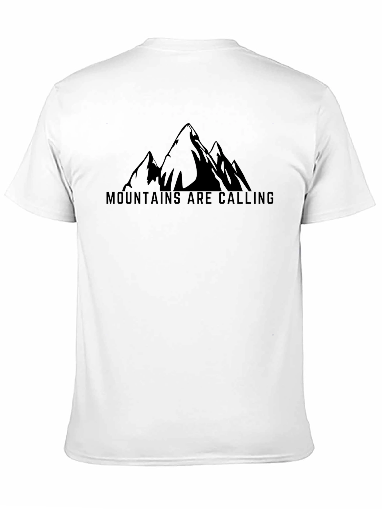 Mountains are Calling Black T-Shirt