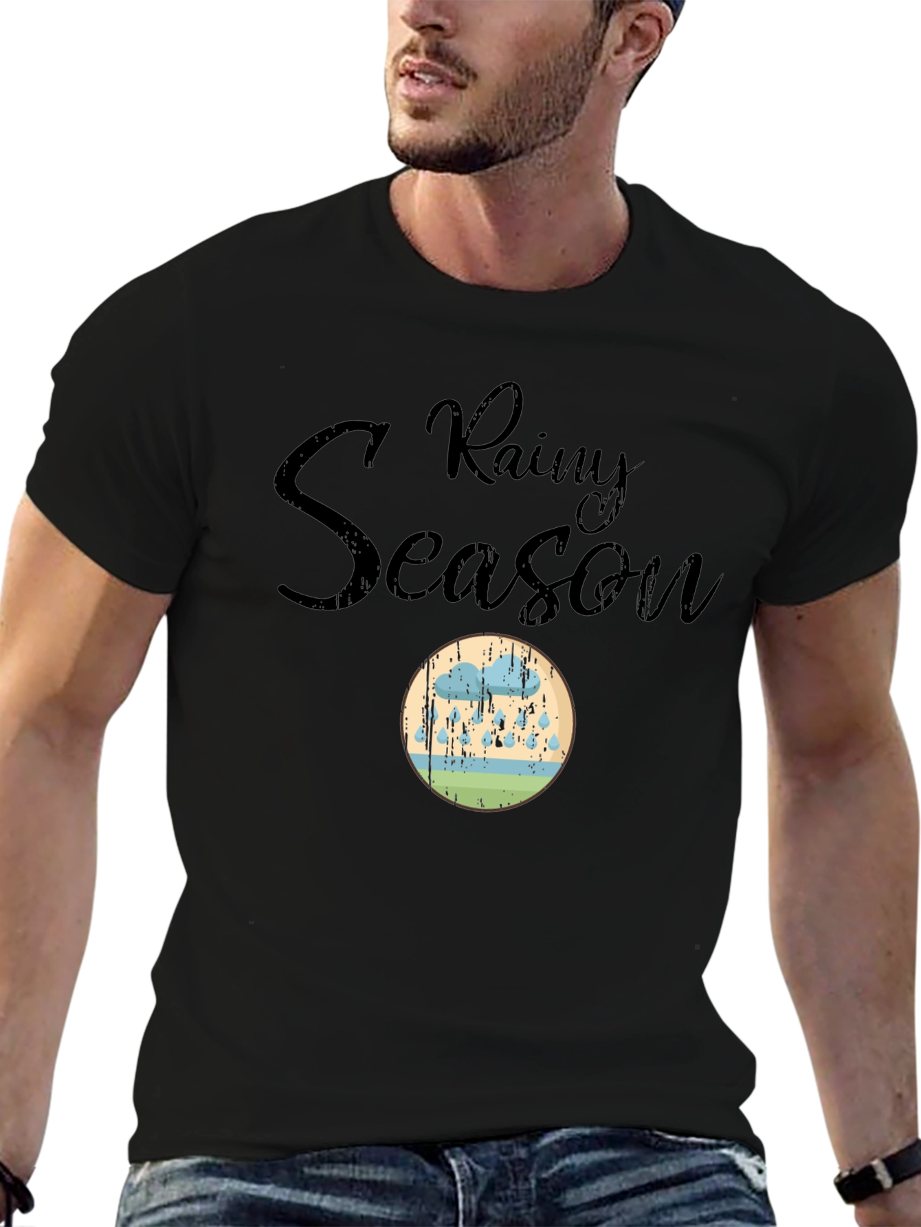 Rainy Season Graphic T-Shirt - Comfort and Style