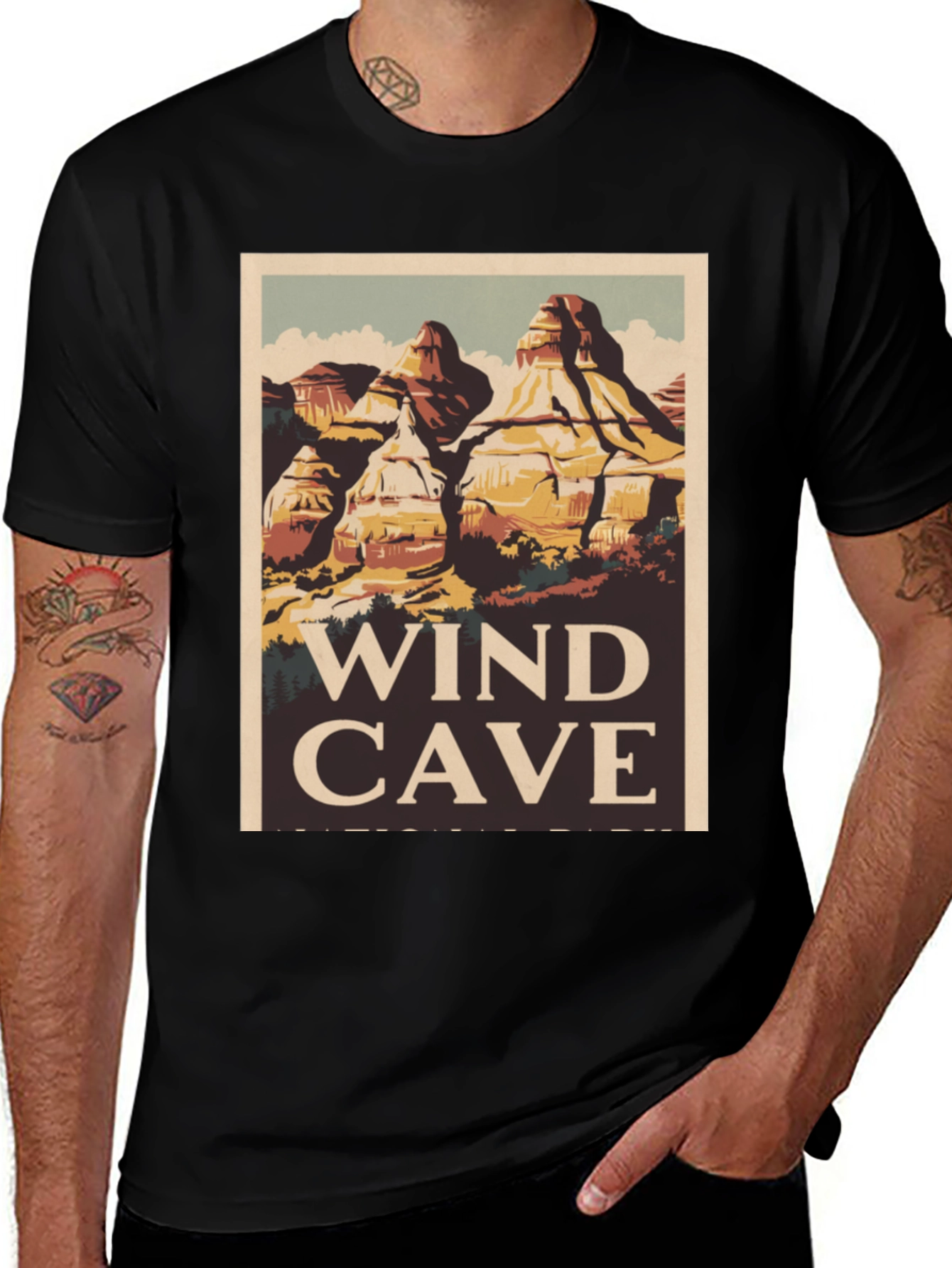 Wind Cave National Park Graphic T-Shirt
