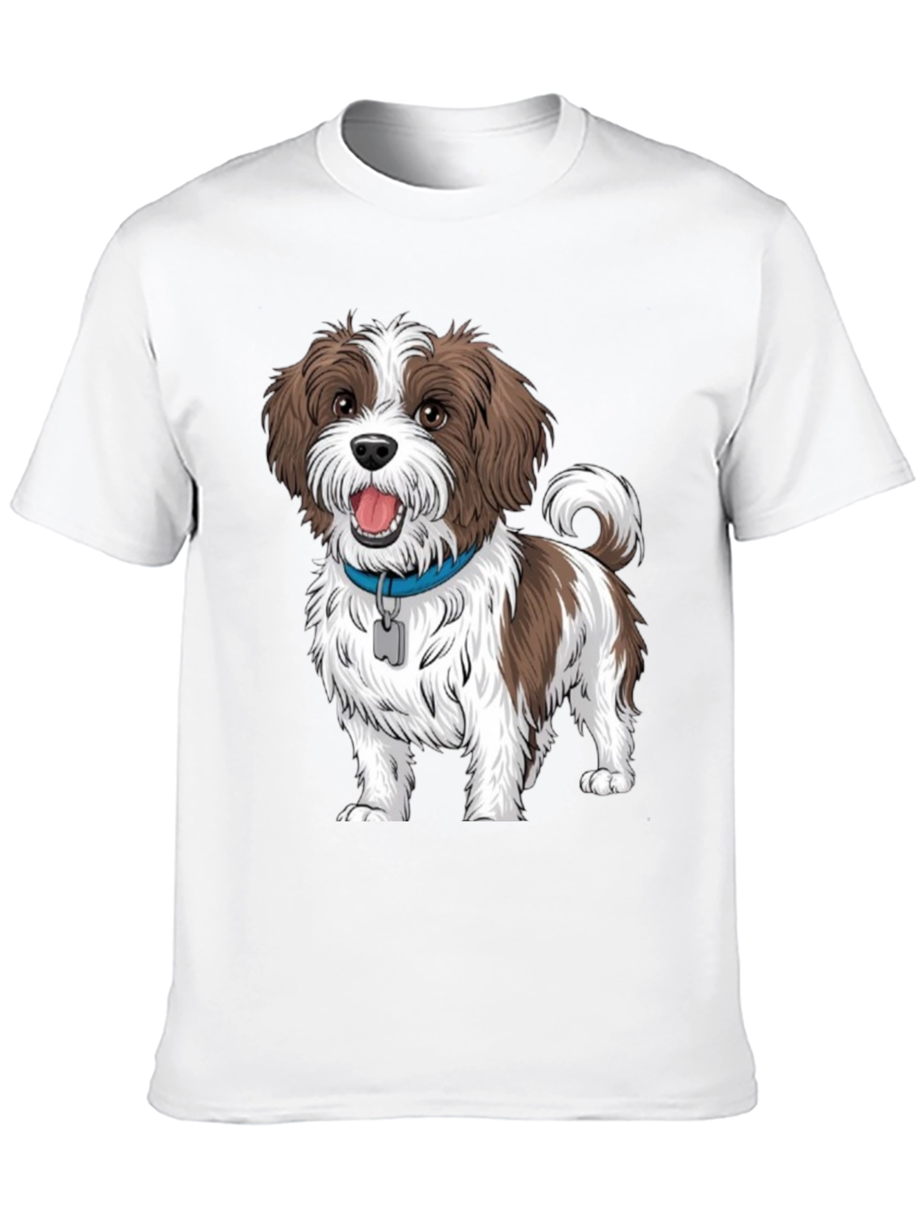 Dog Graphic Tee - Casual Black T-Shirt
