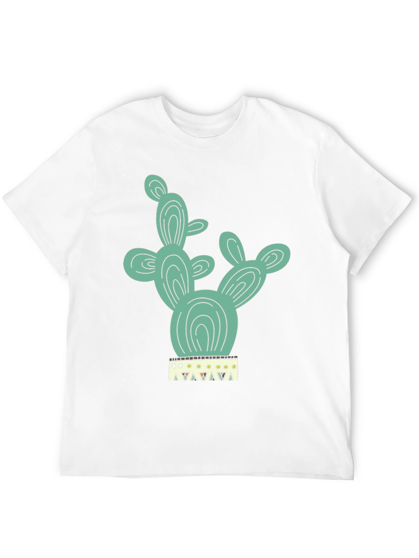 Cactus Tee - Trendy Graphic Print T-Shirt