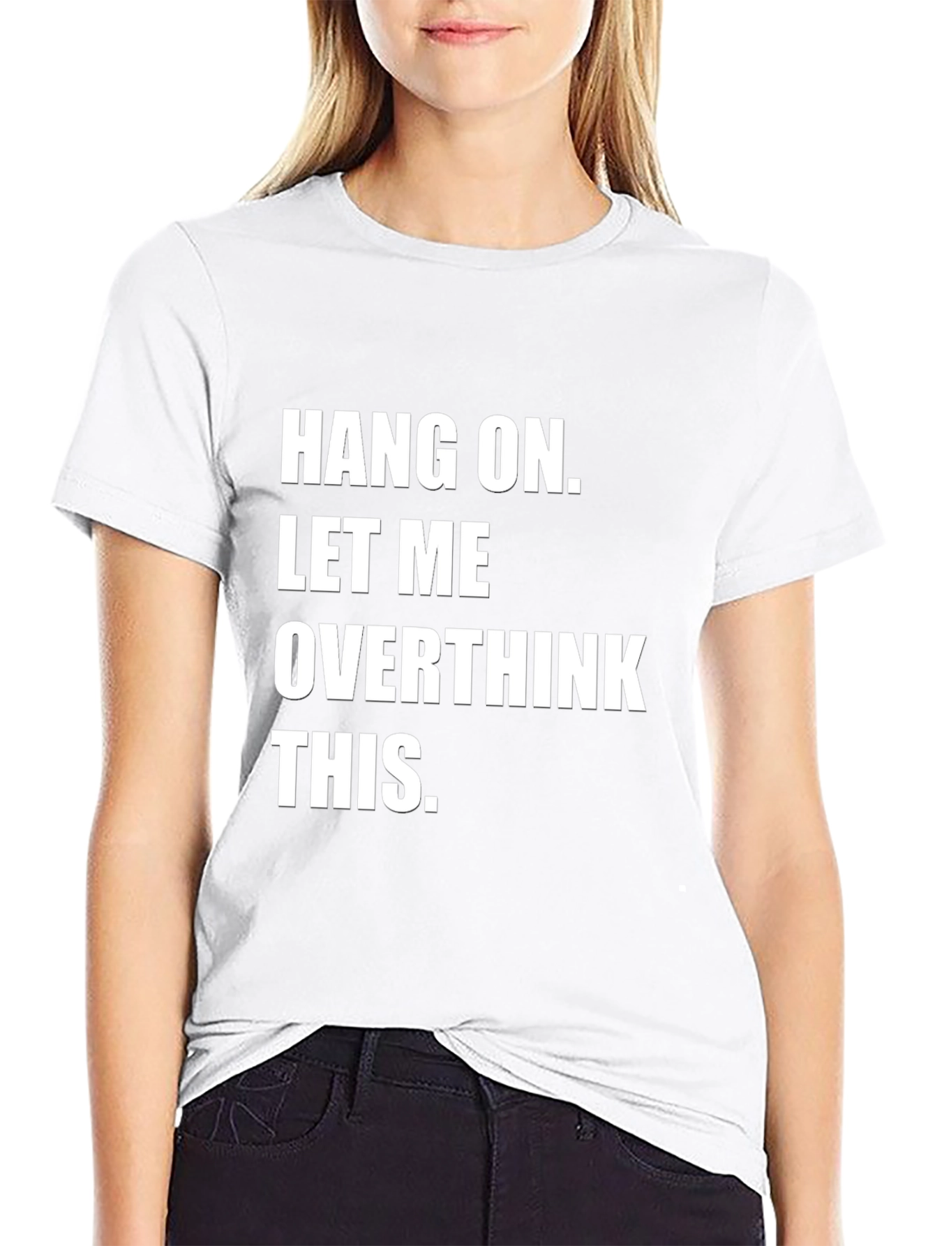 Overthink This Graphic Tee - Black