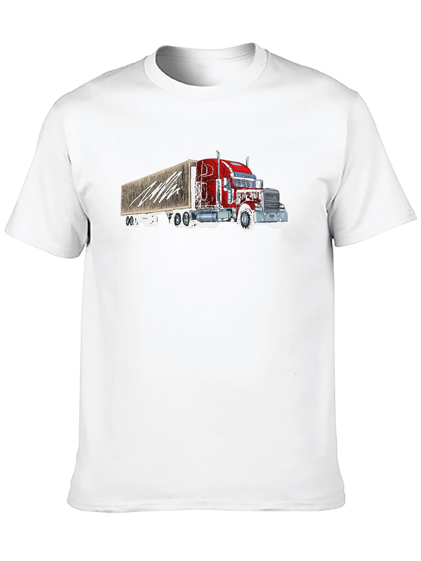 Trucker T-Shirt - Black - Graphic Tee