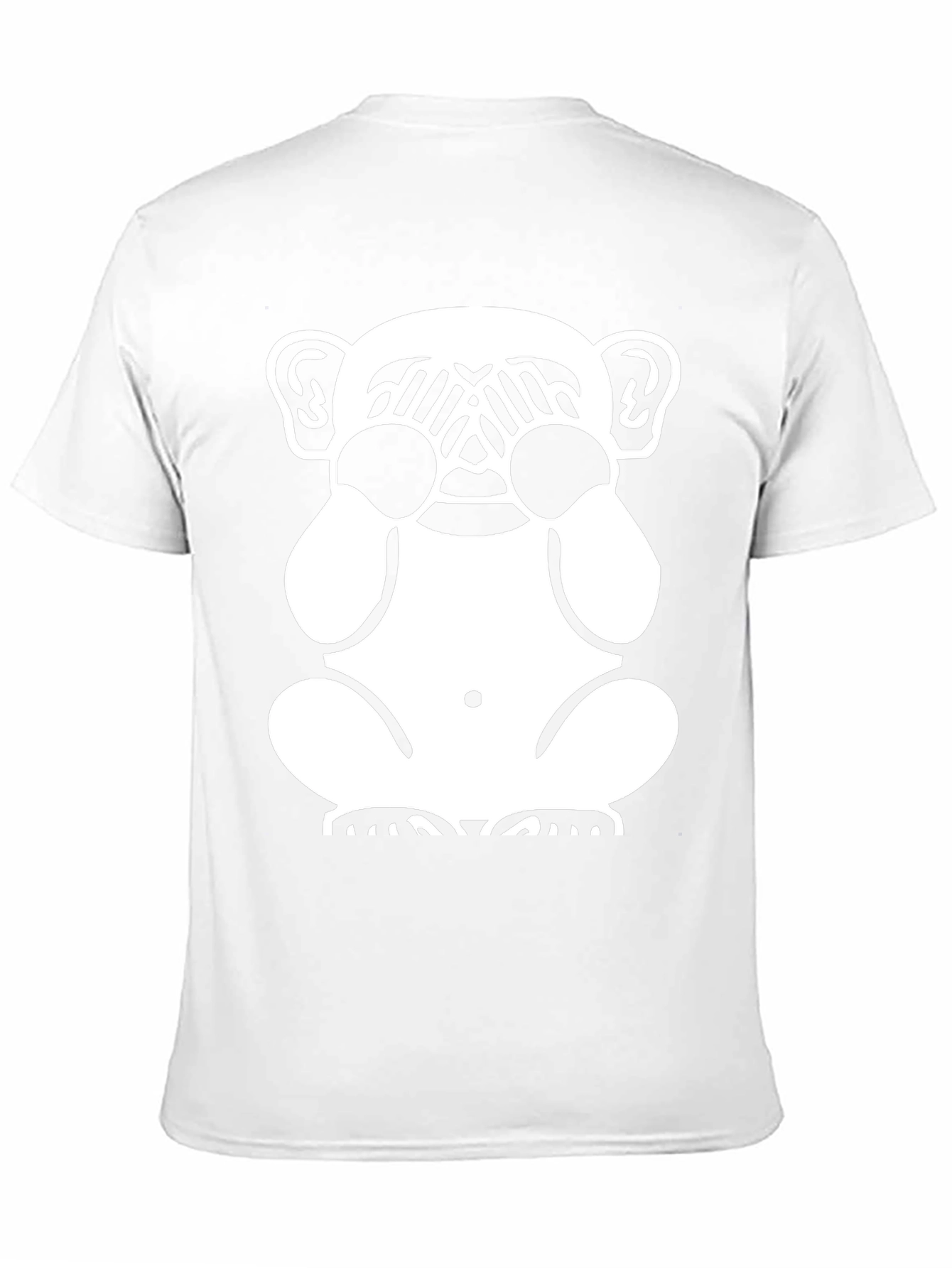 Hear No Evil Monkey Graphic Tee - Black