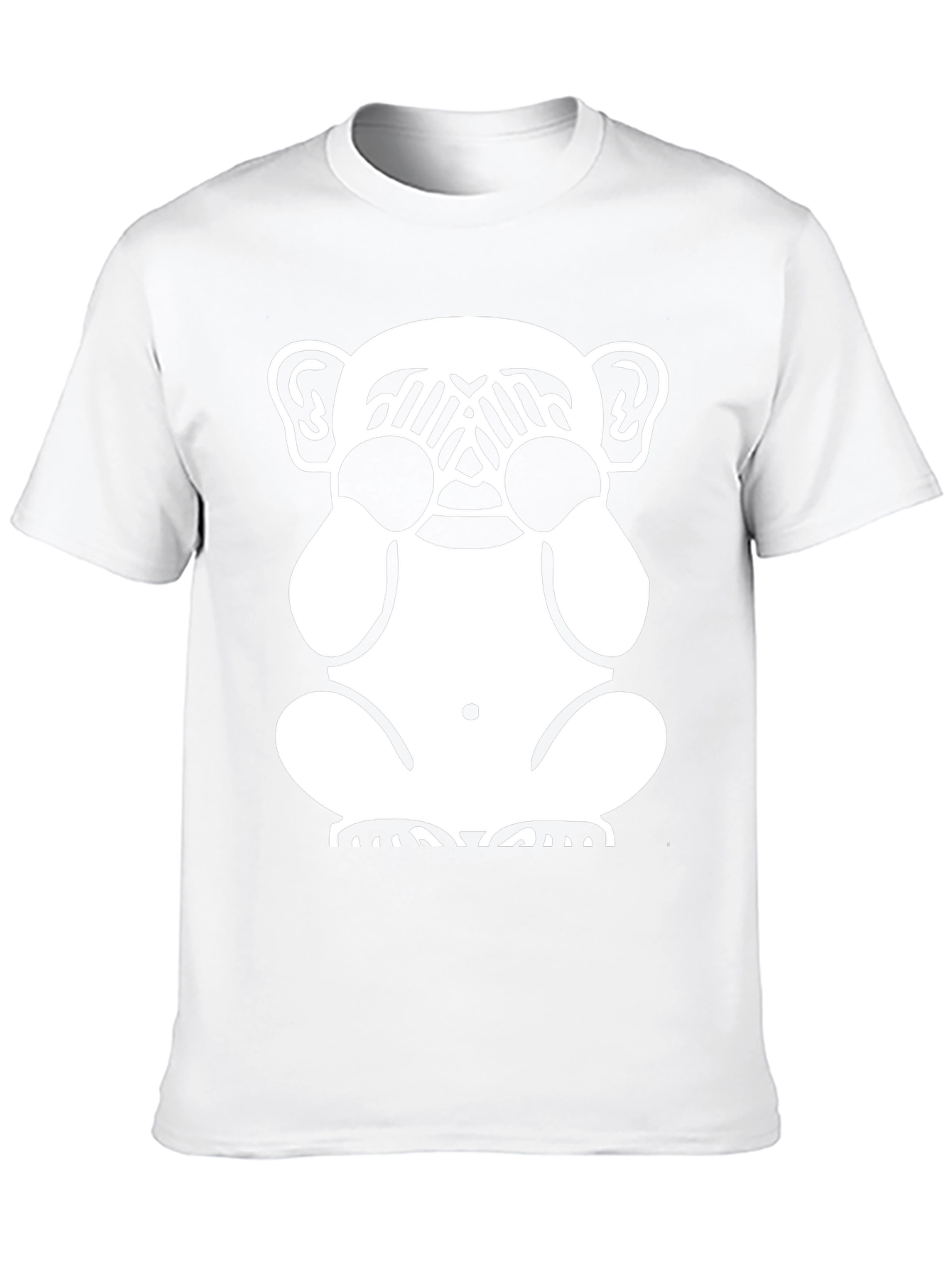 Hear No Evil Monkey Graphic Tee - Black