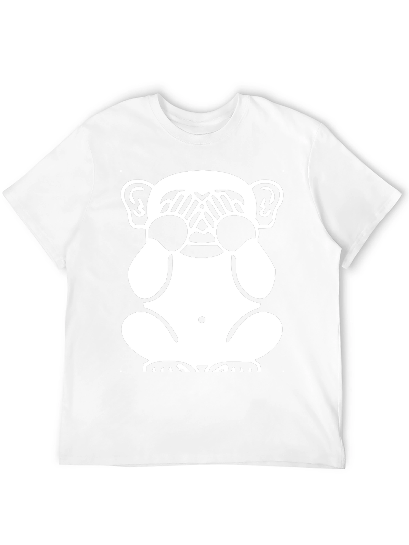 Hear No Evil Monkey Graphic Tee - Black