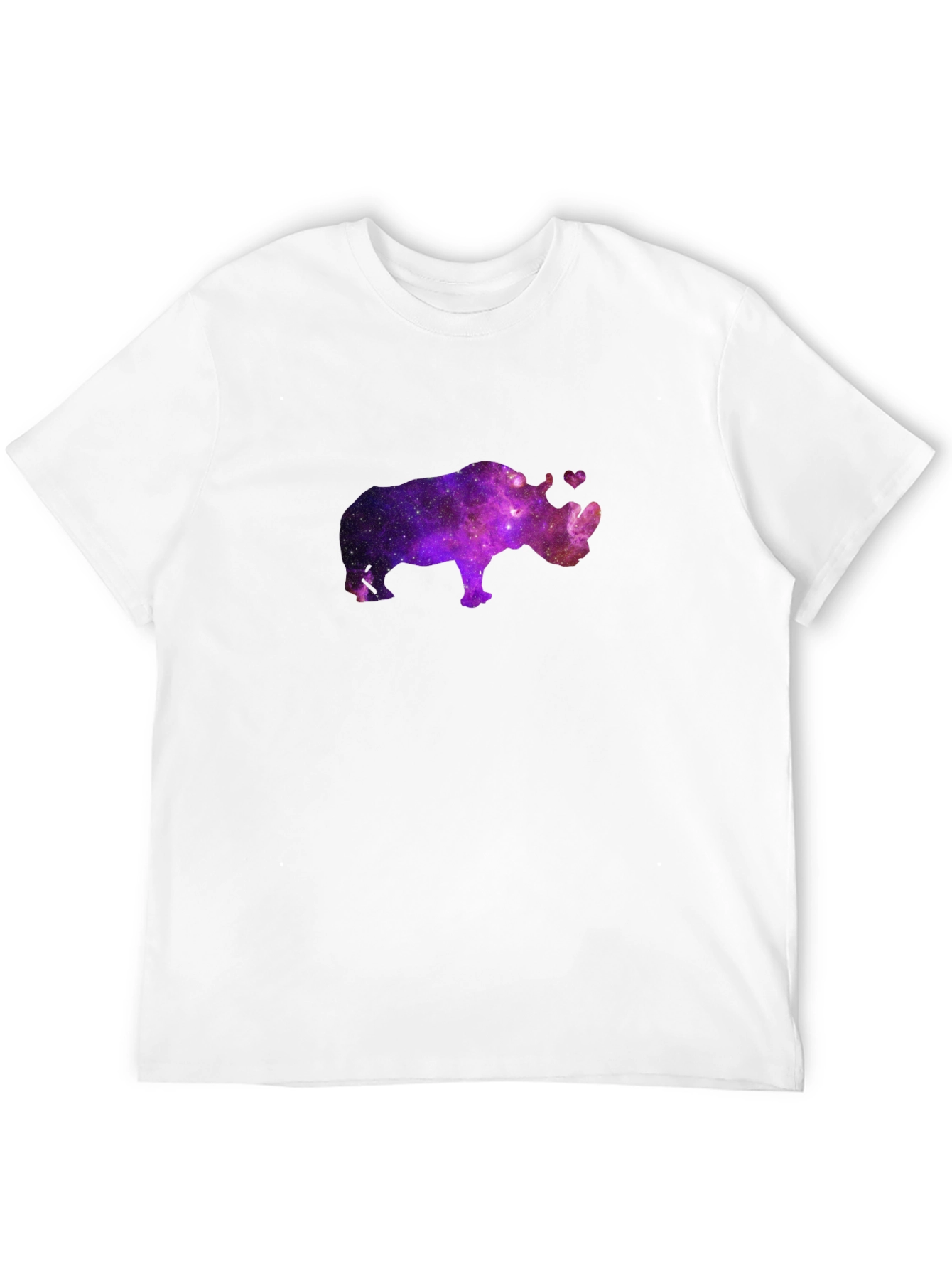 Galaxy Rhino T-Shirt - Black Crew Neck
