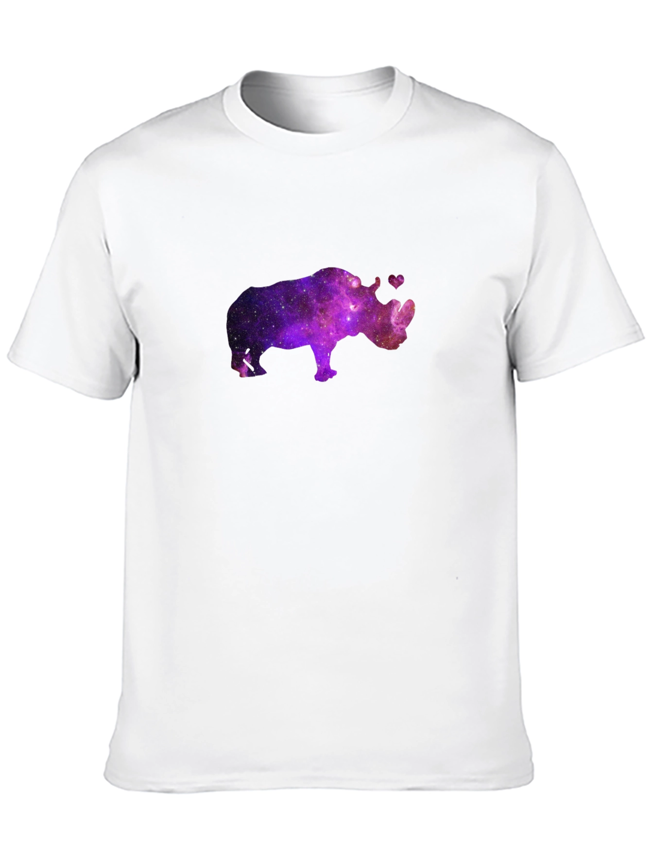 Galaxy Rhino T-Shirt - Black Crew Neck