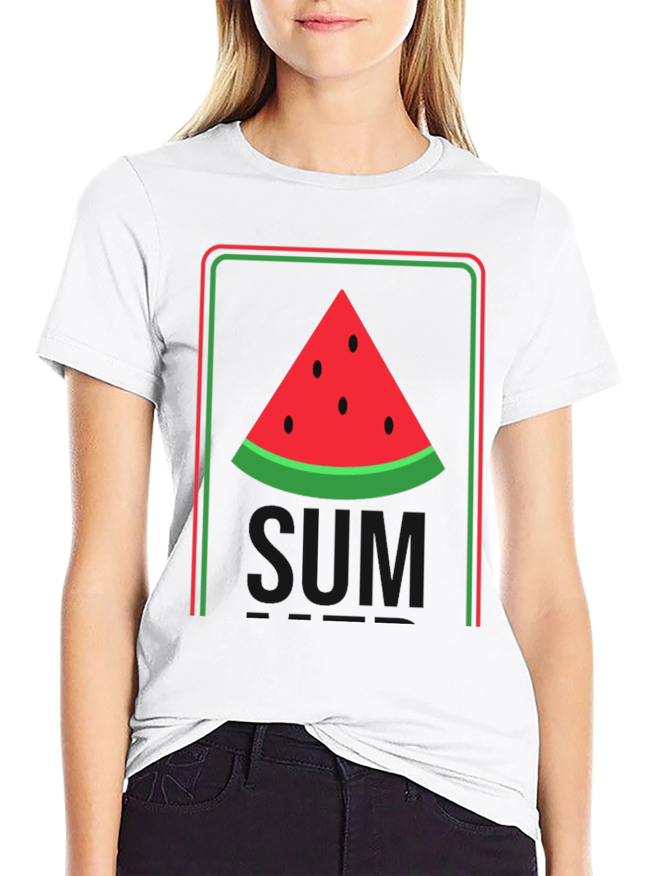 Watermelon Slim Fit T-Shirt - Summer Style