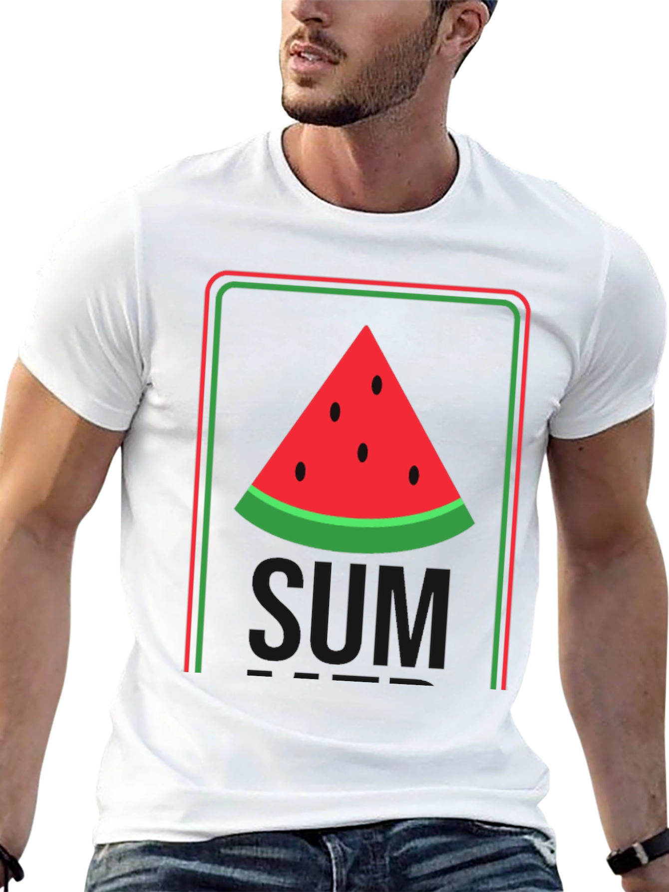 Watermelon Slim Fit T-Shirt - Summer Style