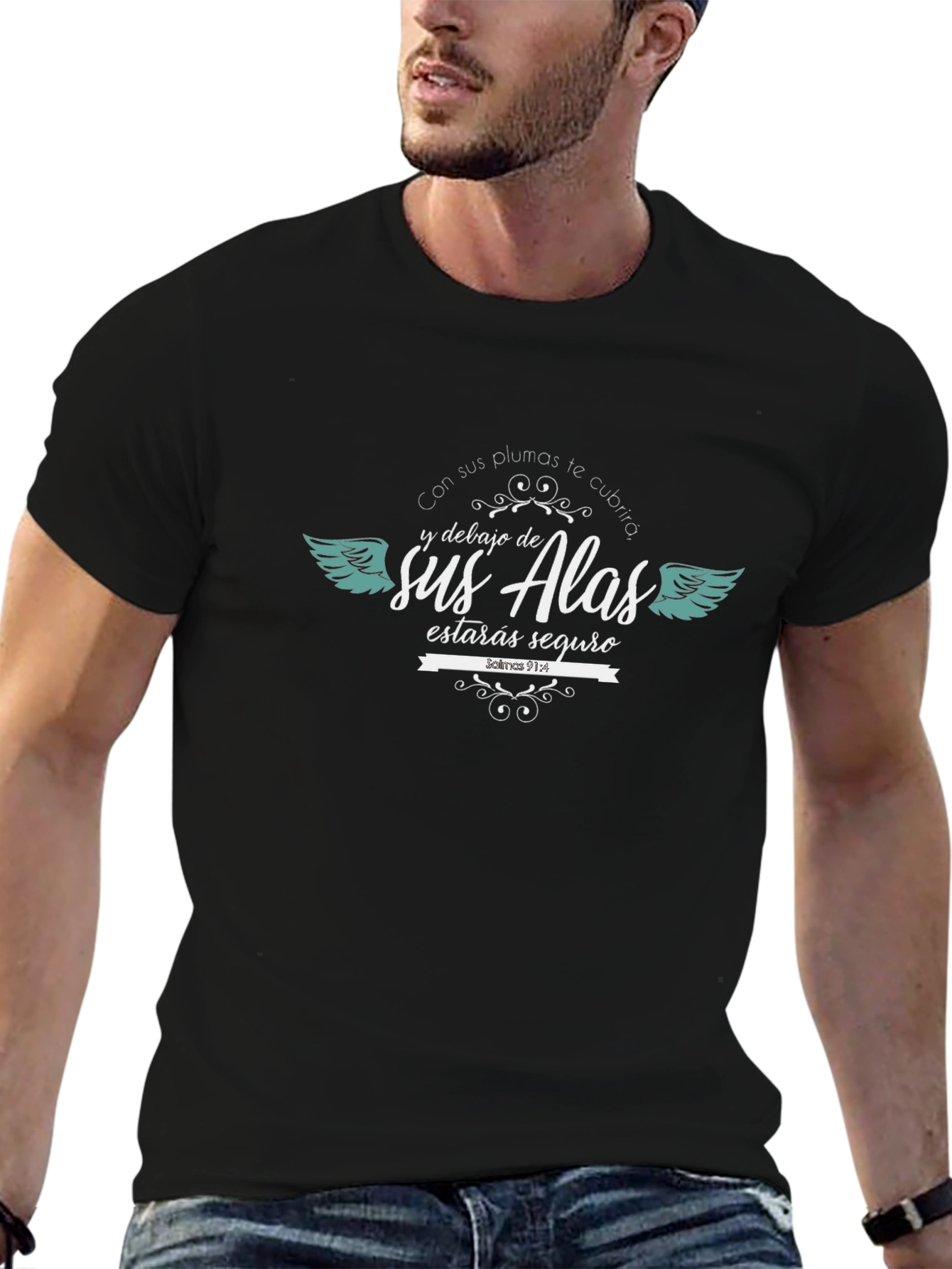 Faith Inspired Tee: Protected Under His Wings