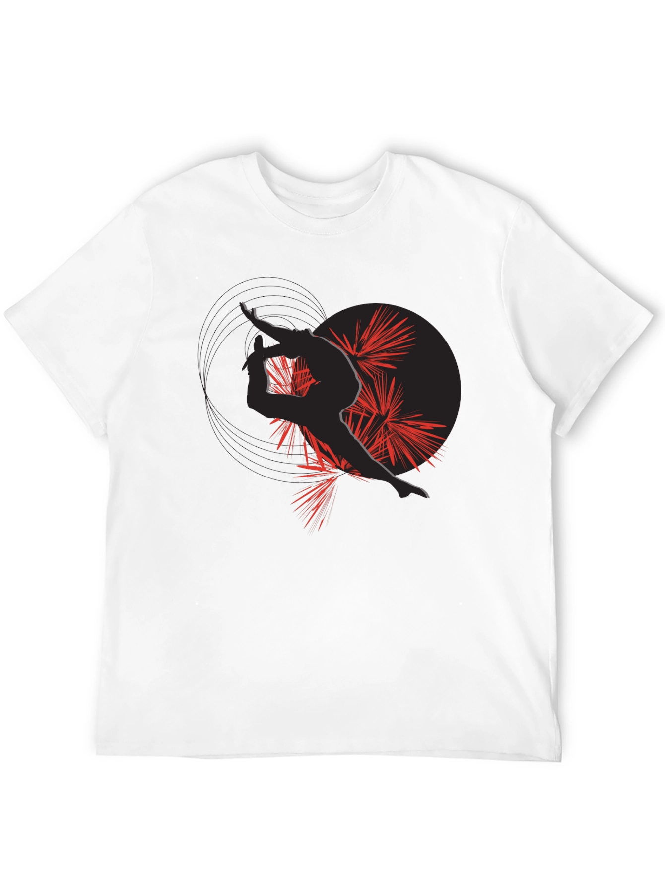 Artistic Silhouette Graphic Tee - Modern Style