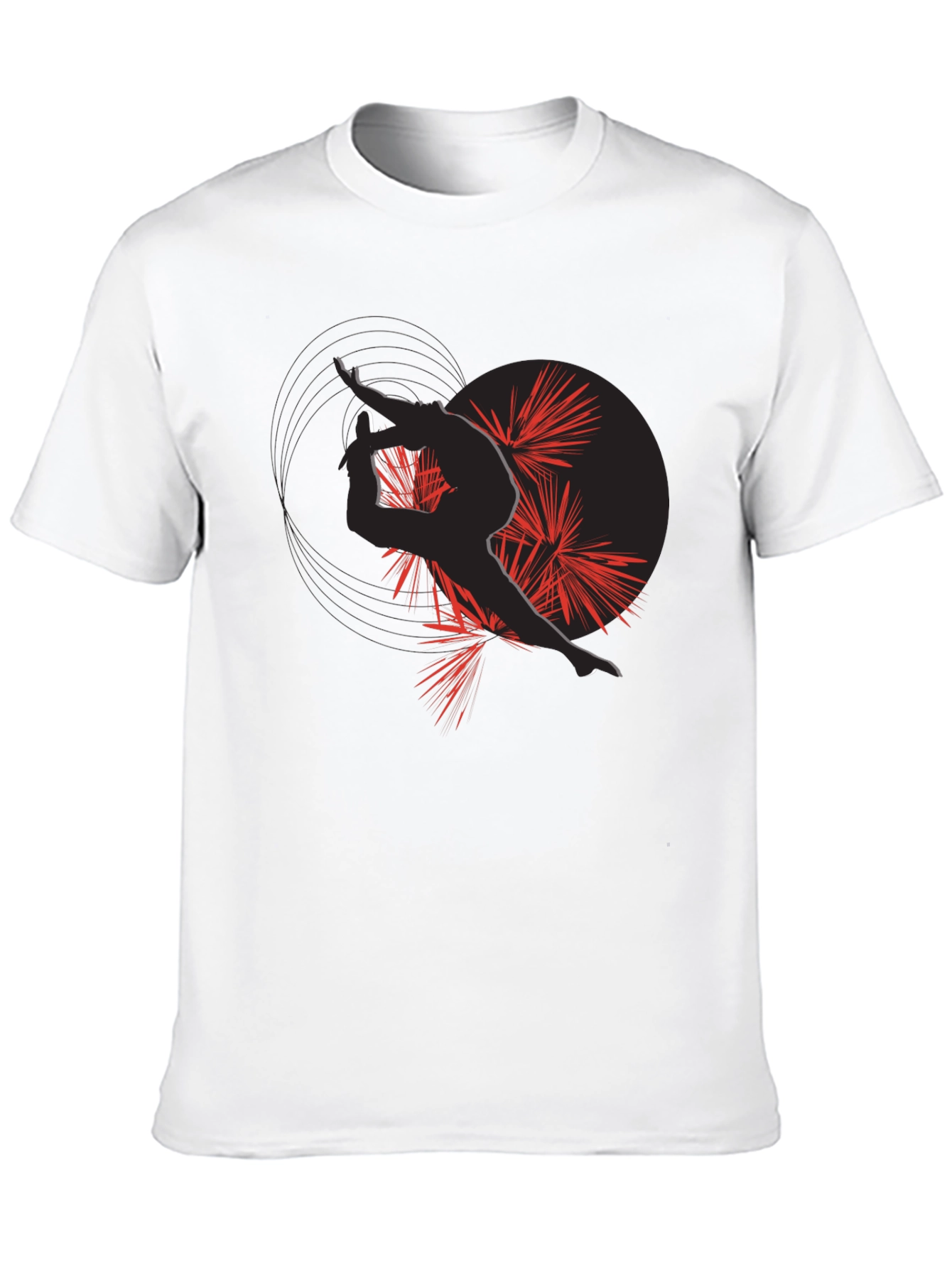 Artistic Silhouette Graphic Tee - Modern Style