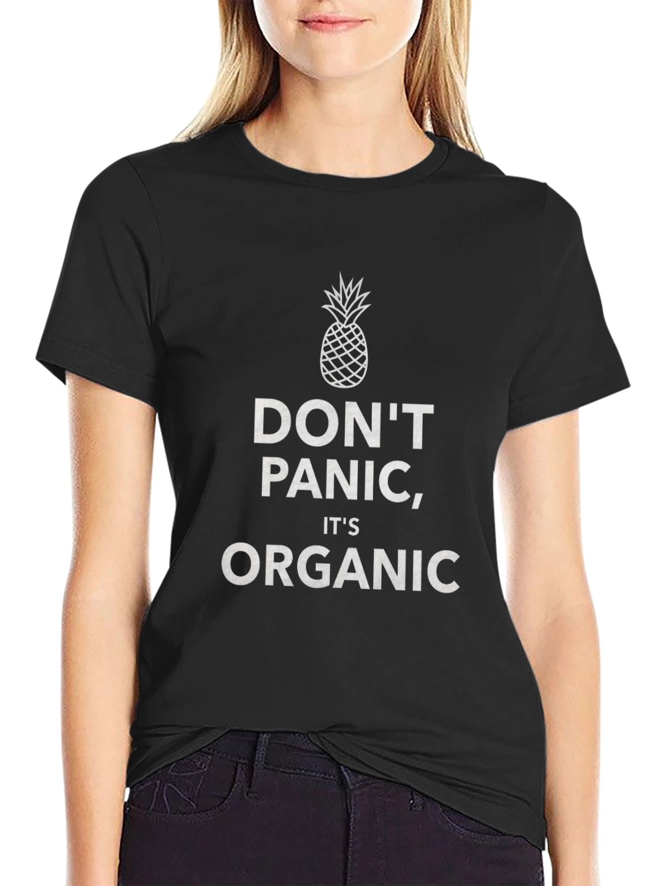 Dont Panic Its Organic Pineapple Graphic Tee