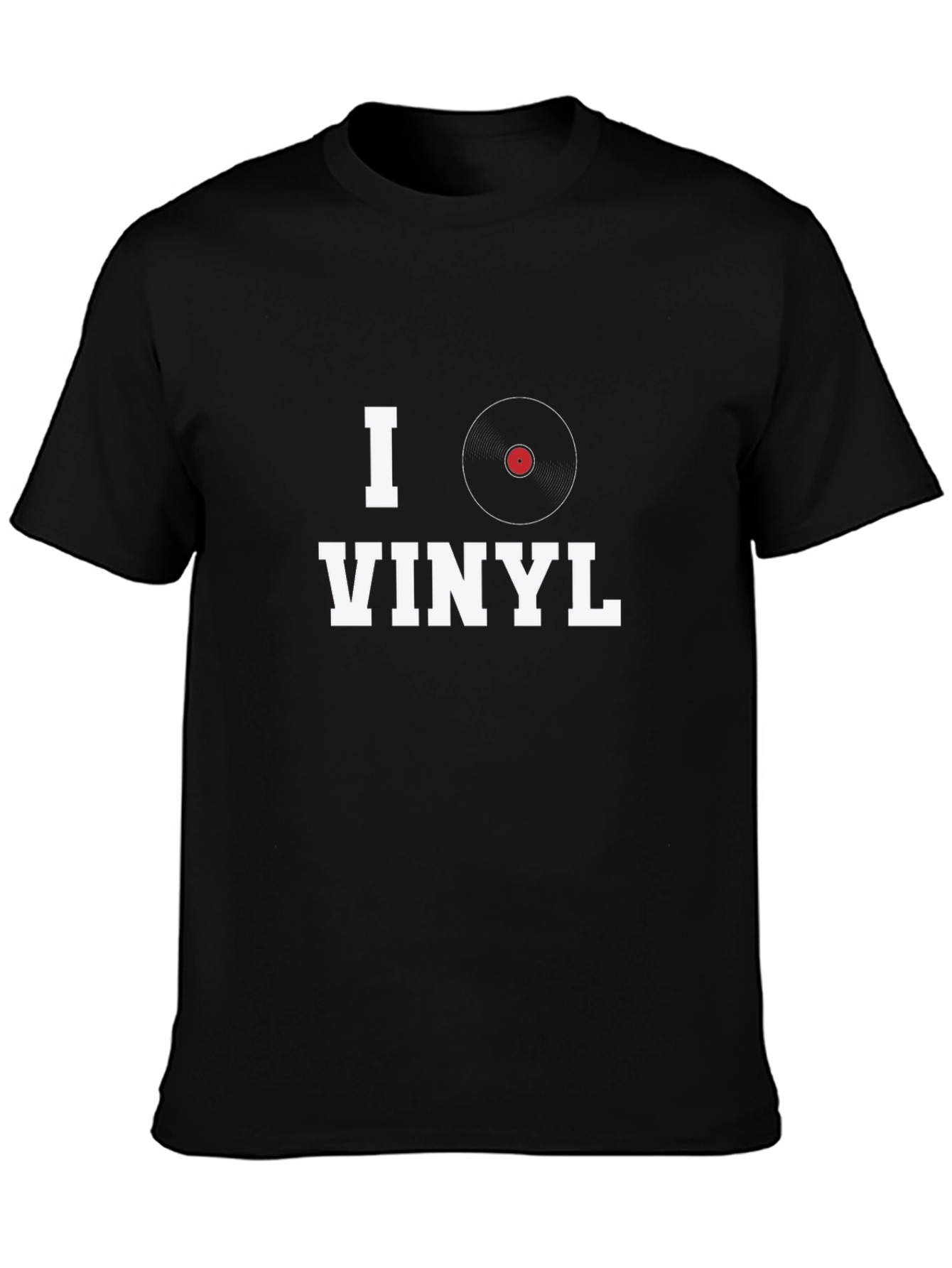 I Heart Vinyl Graphic Tee - Music Lover Shirt