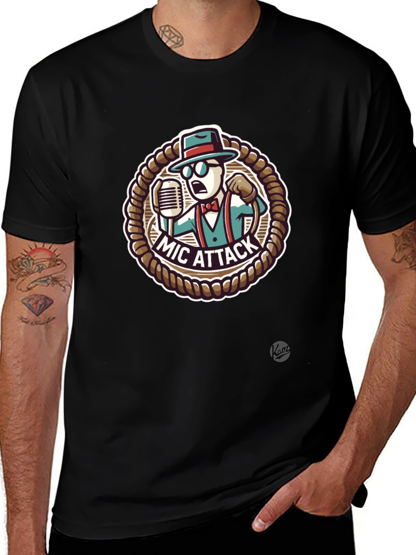 Mic Attack Graphic Tee