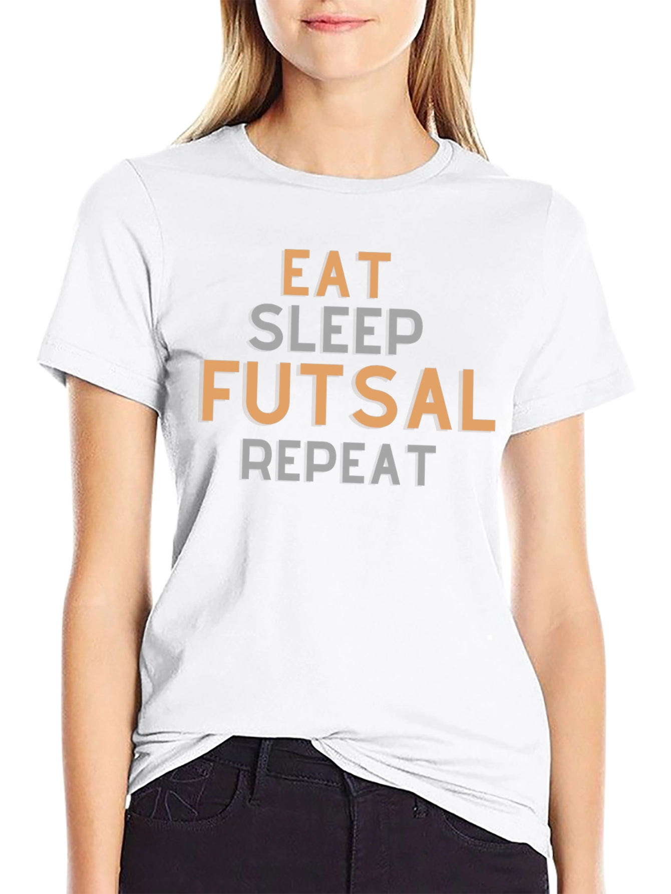 Eat Sleep Futsal Repeat T-Shirt