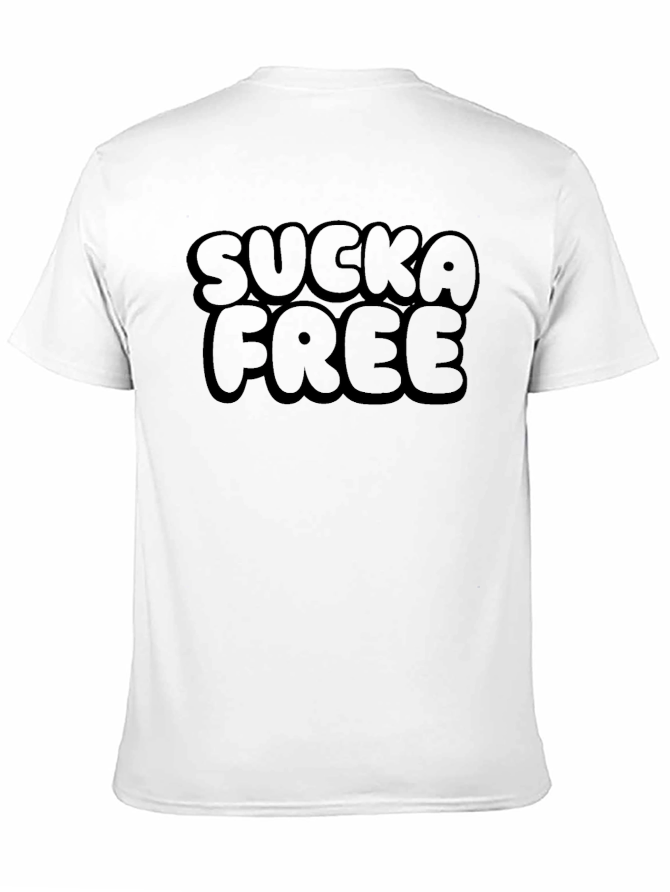 Sucka Free Black Graphic T-Shirt - Mens Crew Neck