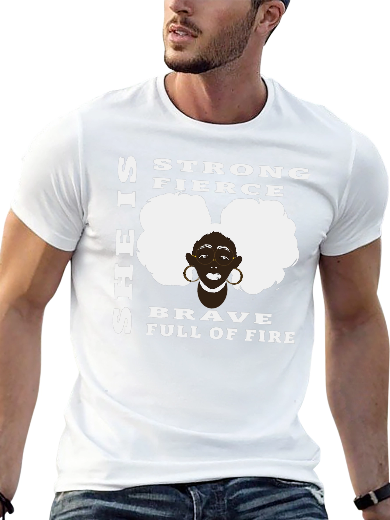 Strong & Fierce Black Woman Graphic Tee