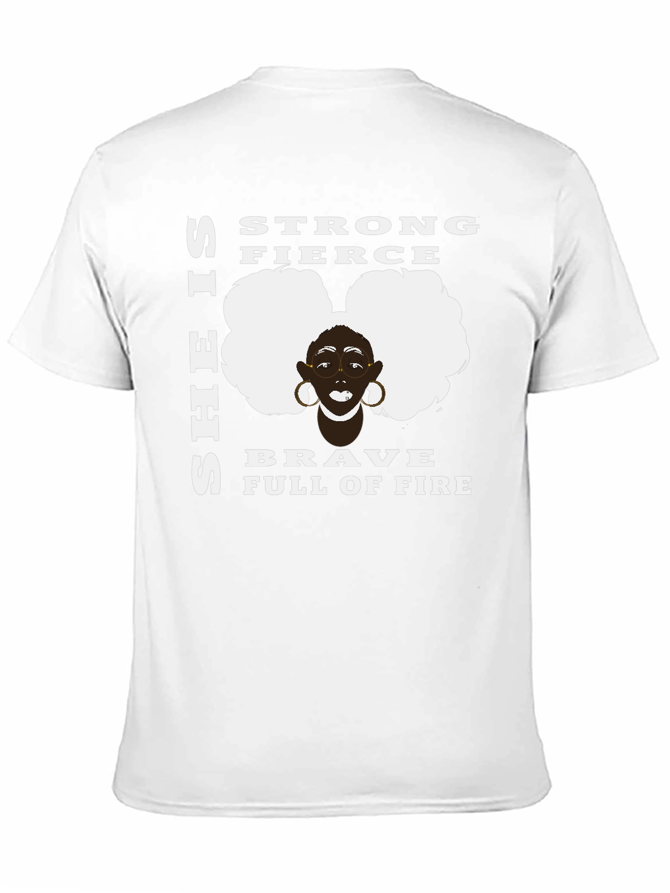 Strong & Fierce Black Woman Graphic Tee