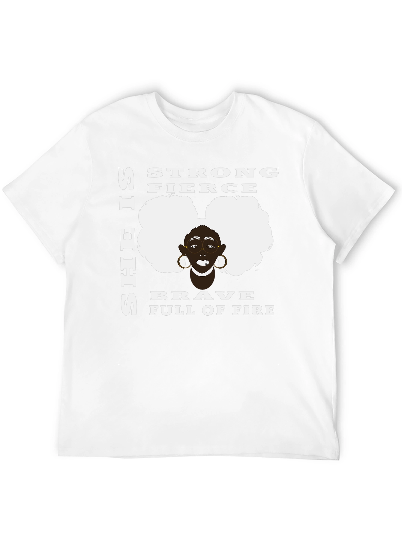 Strong & Fierce Black Woman Graphic Tee