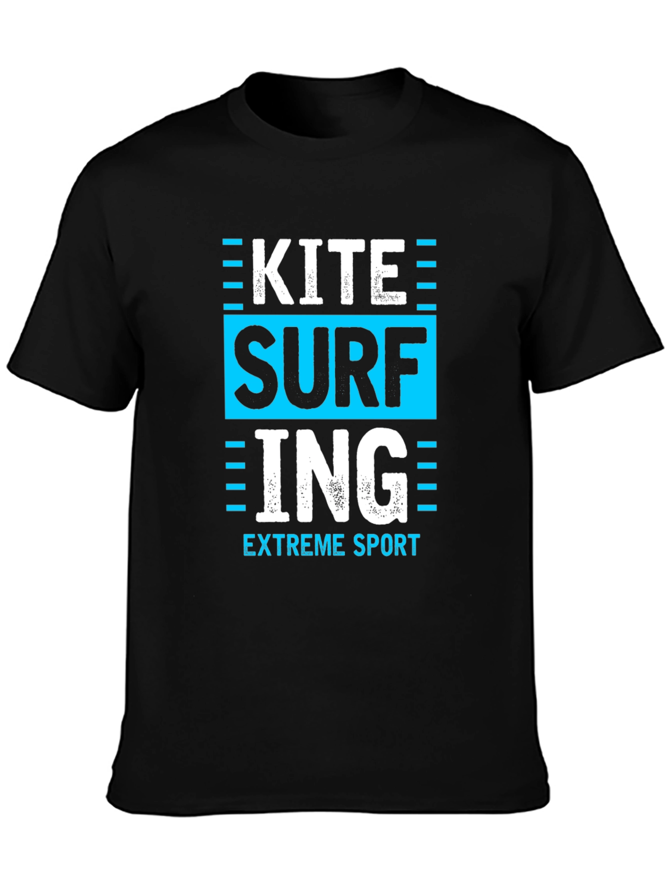 Kite Surfing Extreme Sport Black T-Shirt