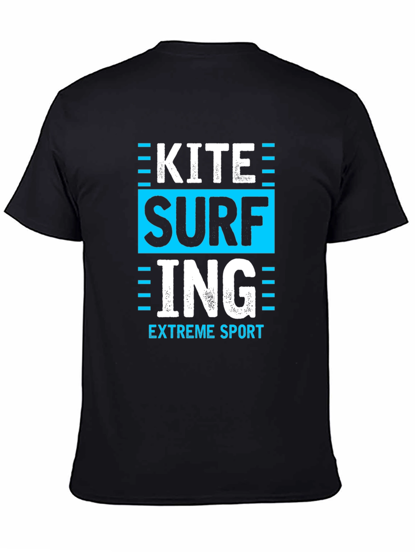 Kite Surfing Extreme Sport Black T-Shirt
