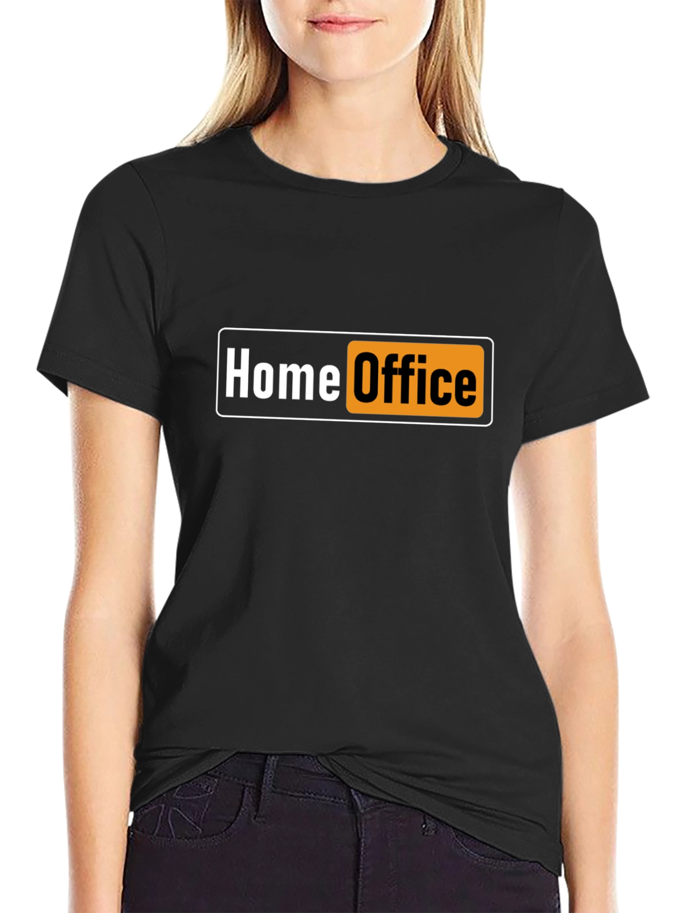 Home Office Funny Black T-Shirt