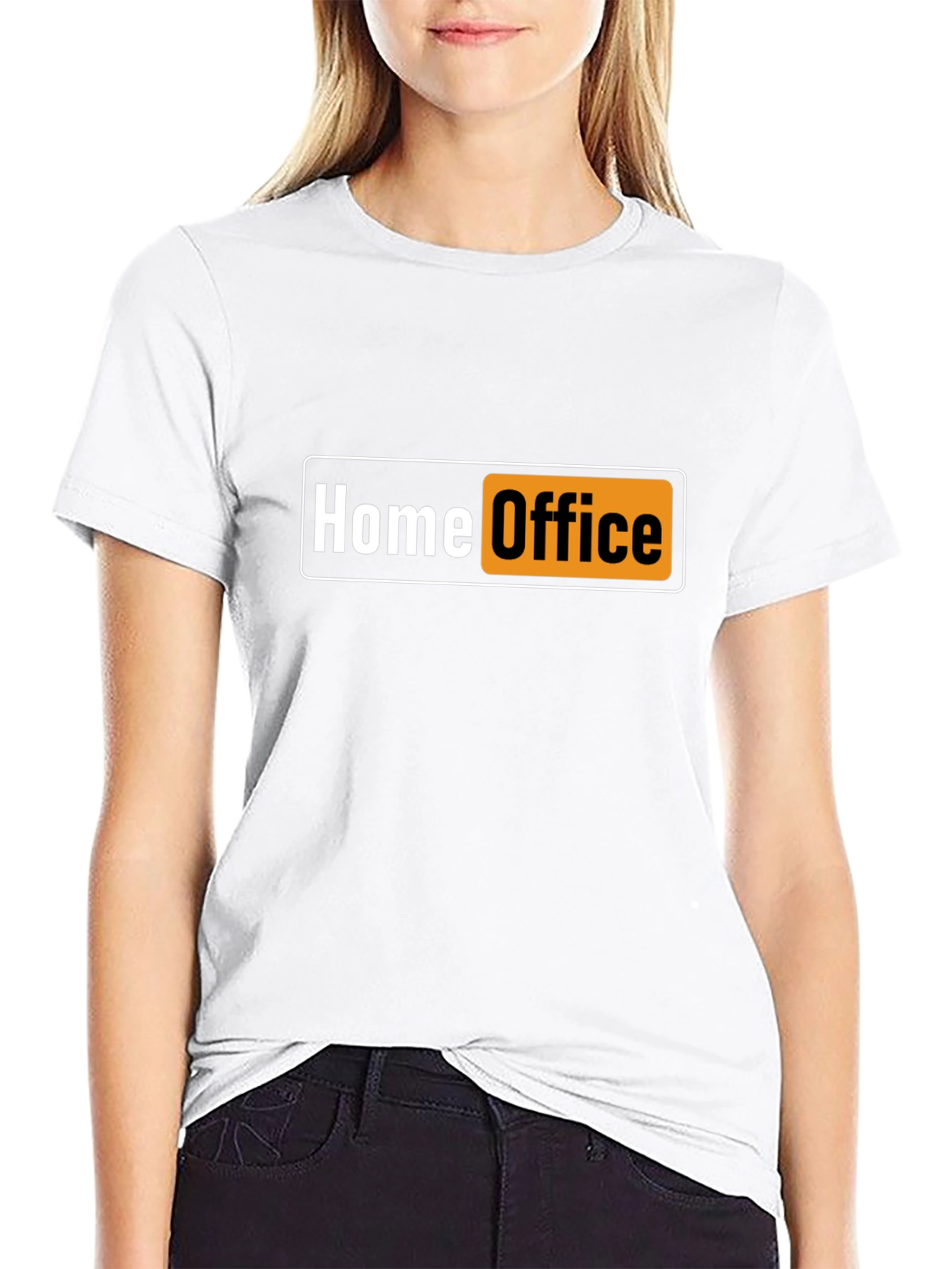 Home Office Funny Black T-Shirt