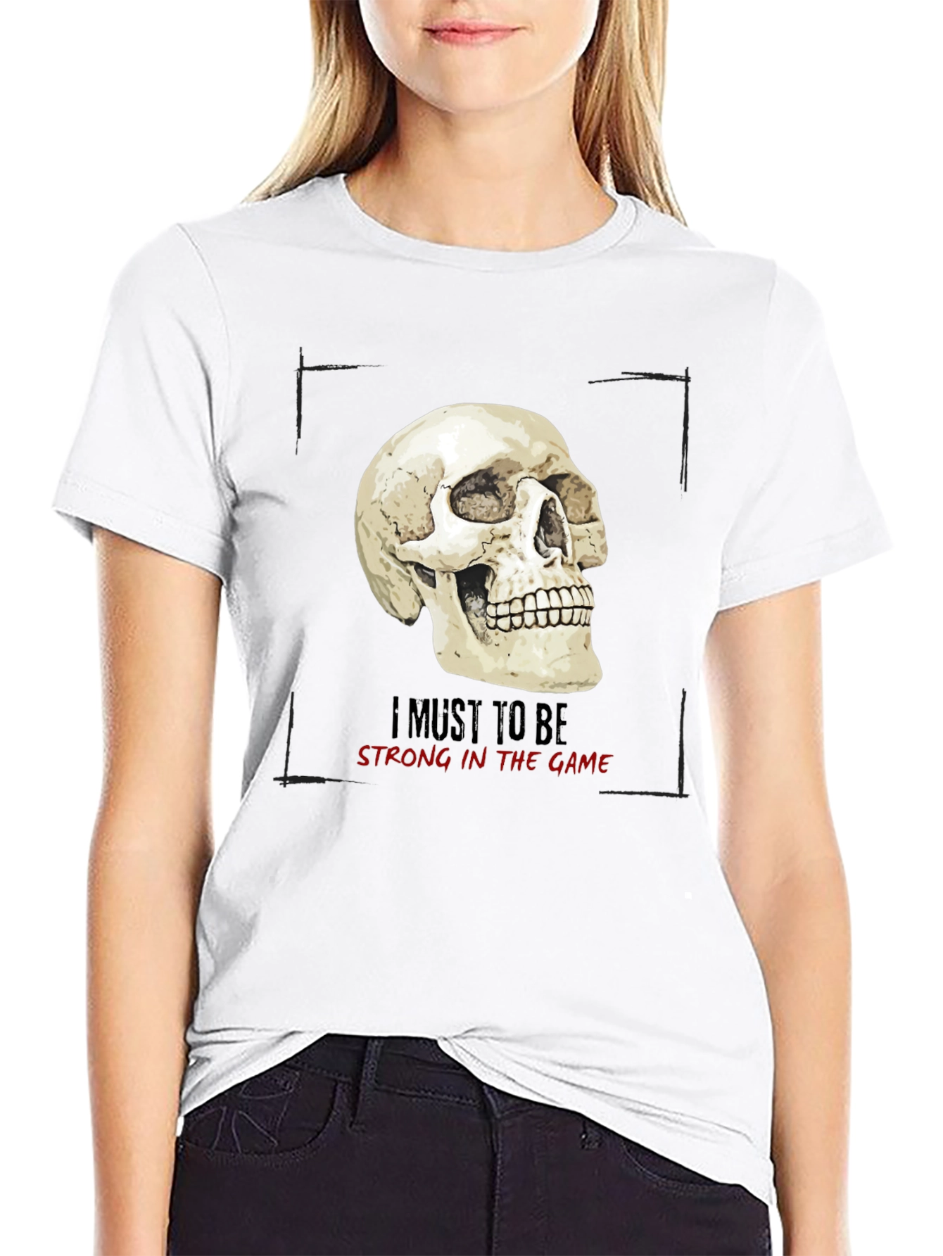 Skull Graphic Print T-Shirt