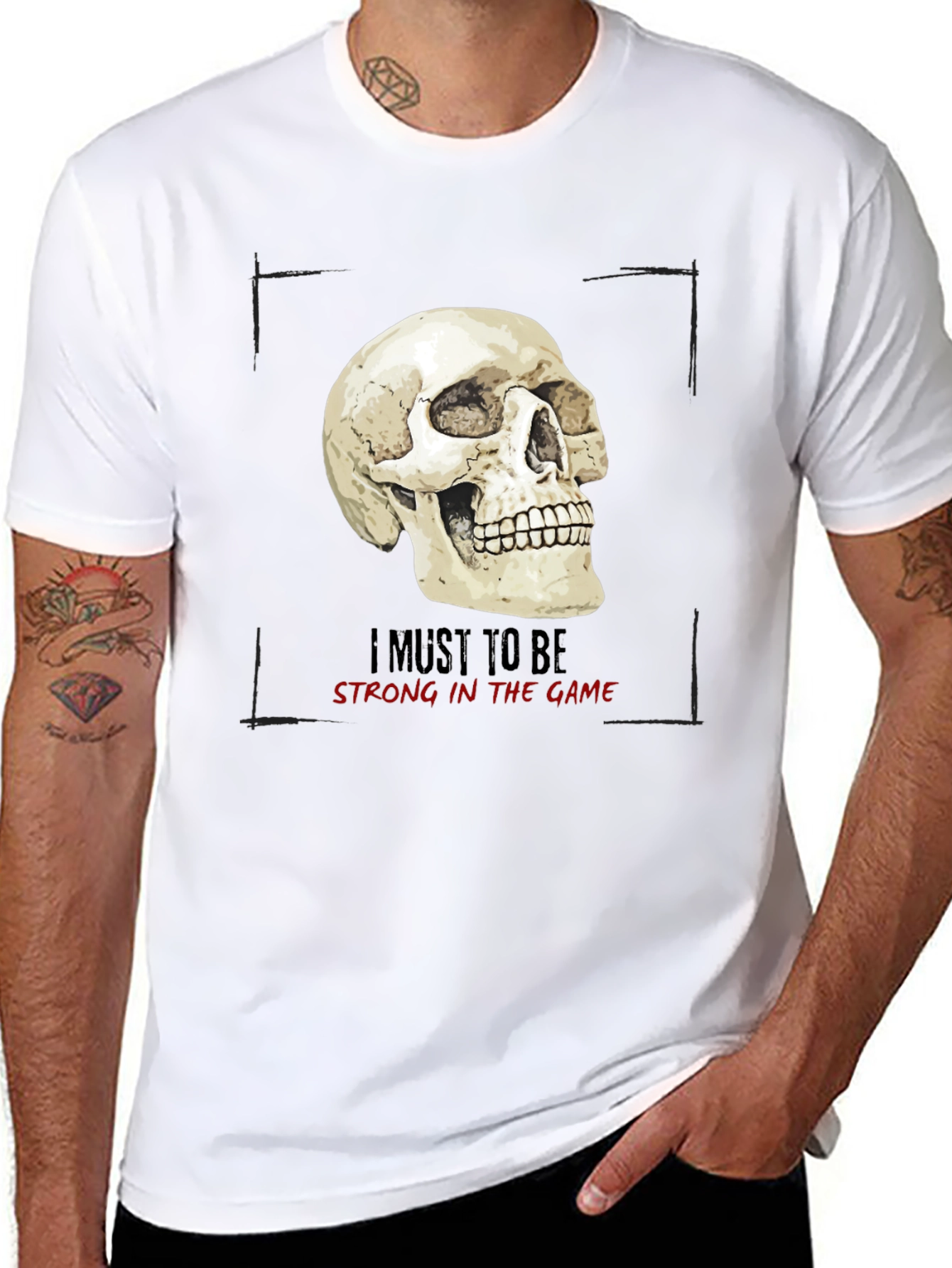 Skull Graphic Print T-Shirt
