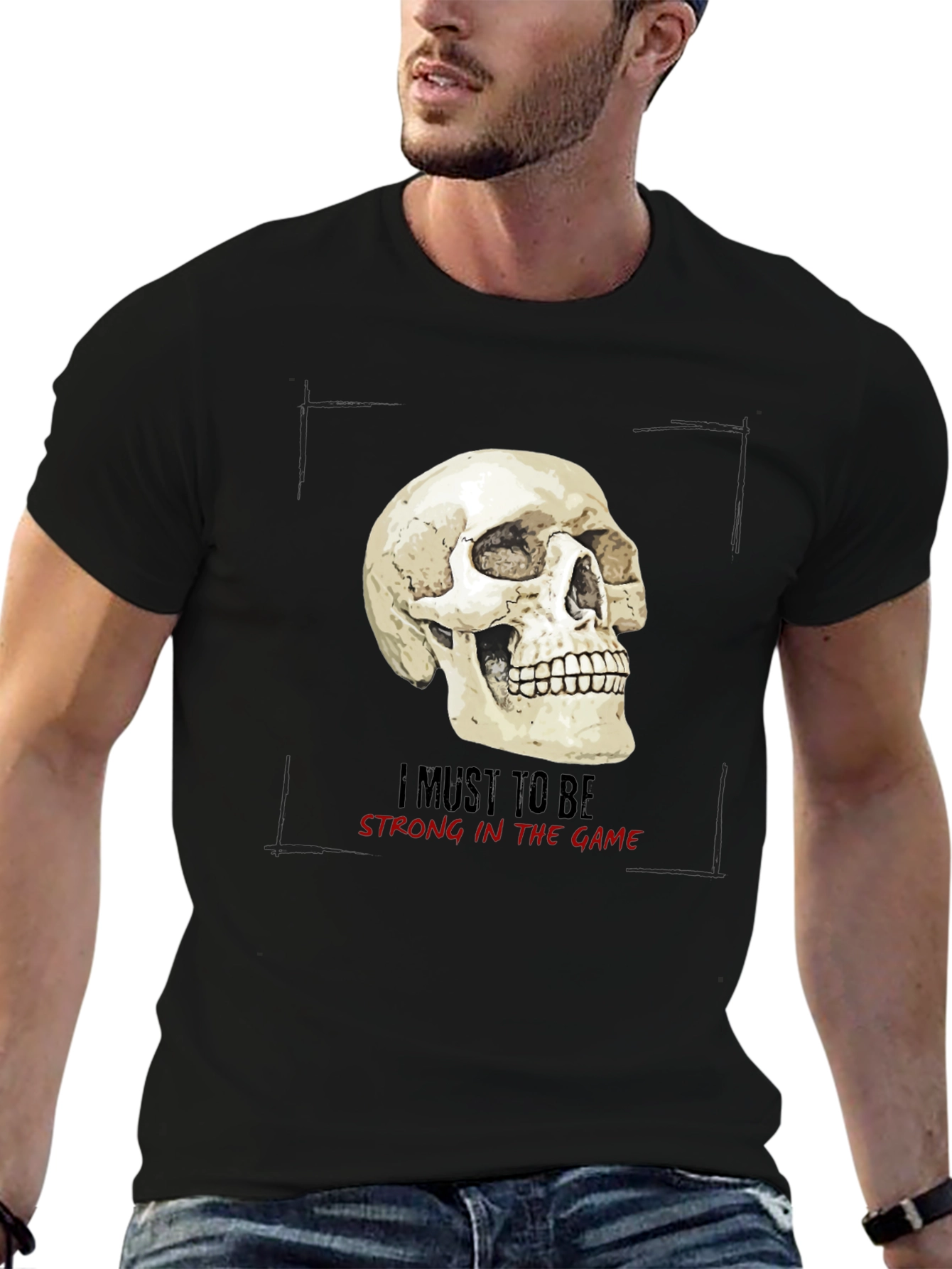 Skull Graphic Print T-Shirt