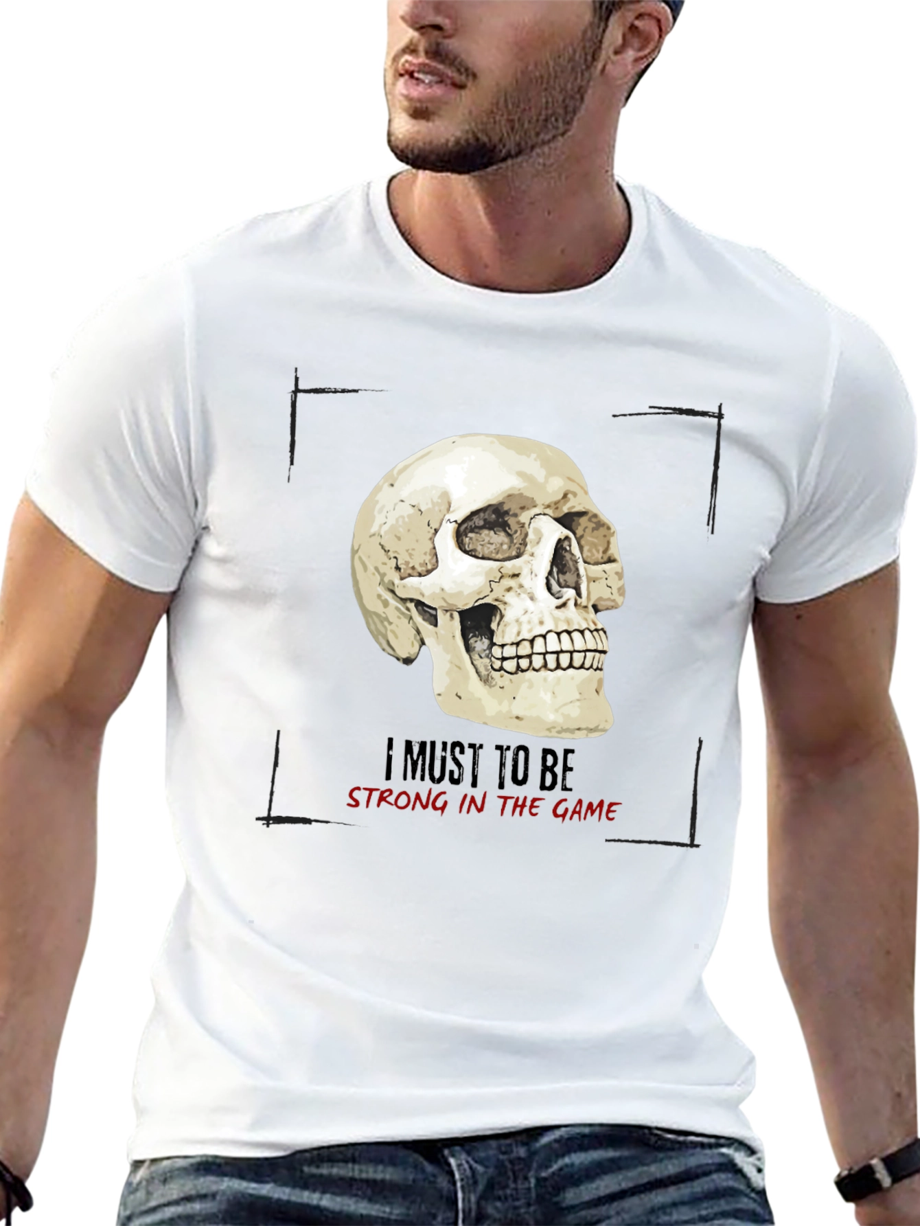 Skull Graphic Print T-Shirt