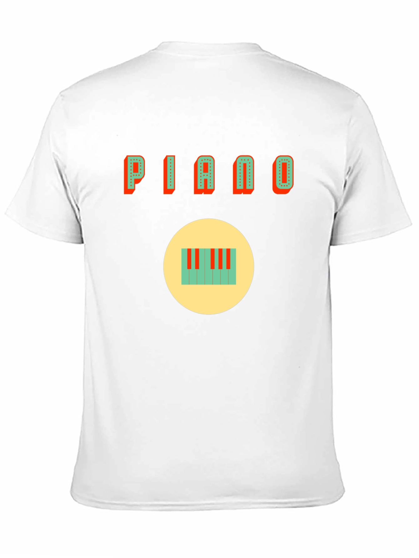 Piano Graphic Tee - Black Cotton