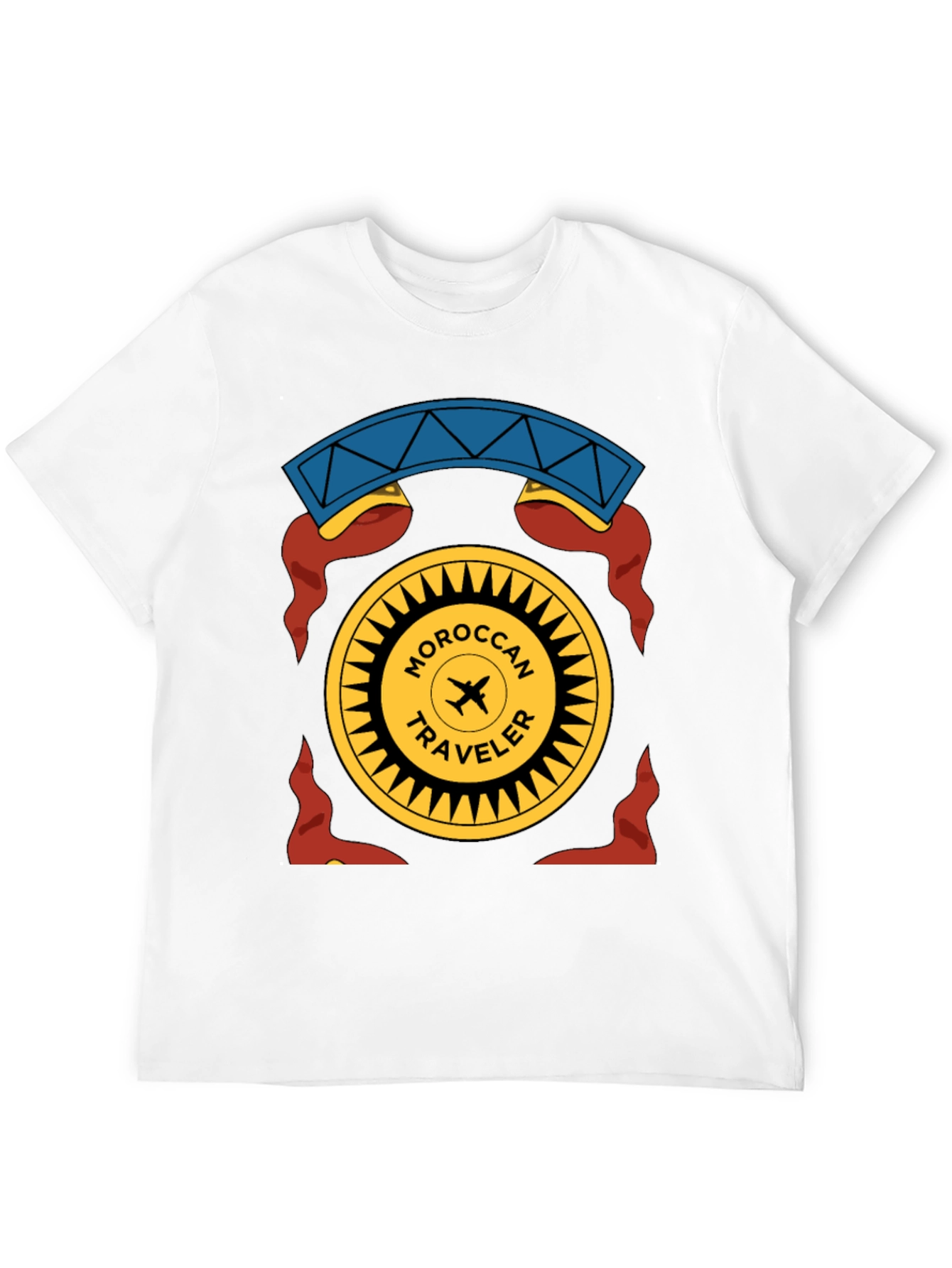 Moroccan Traveler Graphic T-Shirt - Black