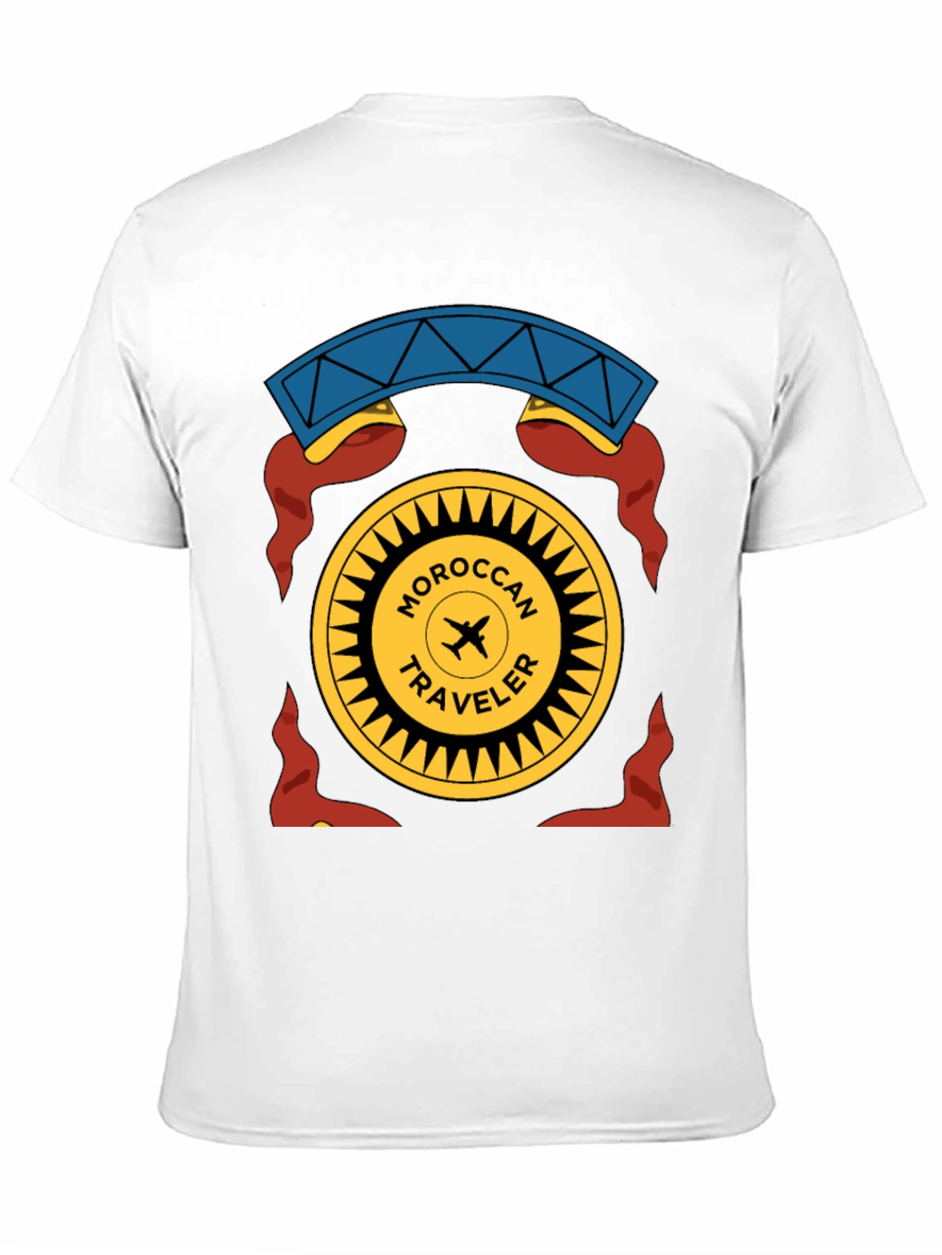 Moroccan Traveler Graphic T-Shirt - Black