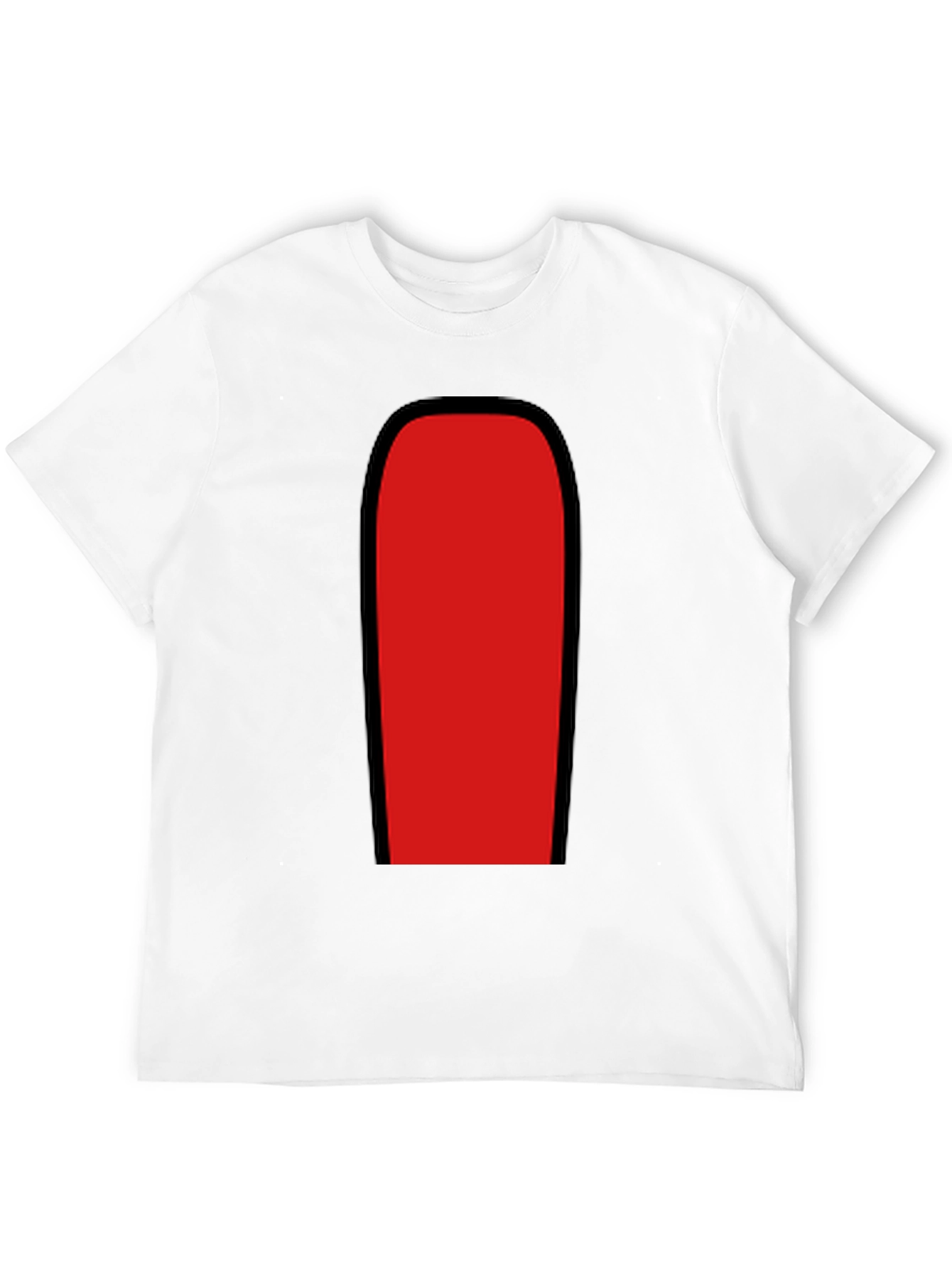 Red Among Us Crewmate Black T-Shirt