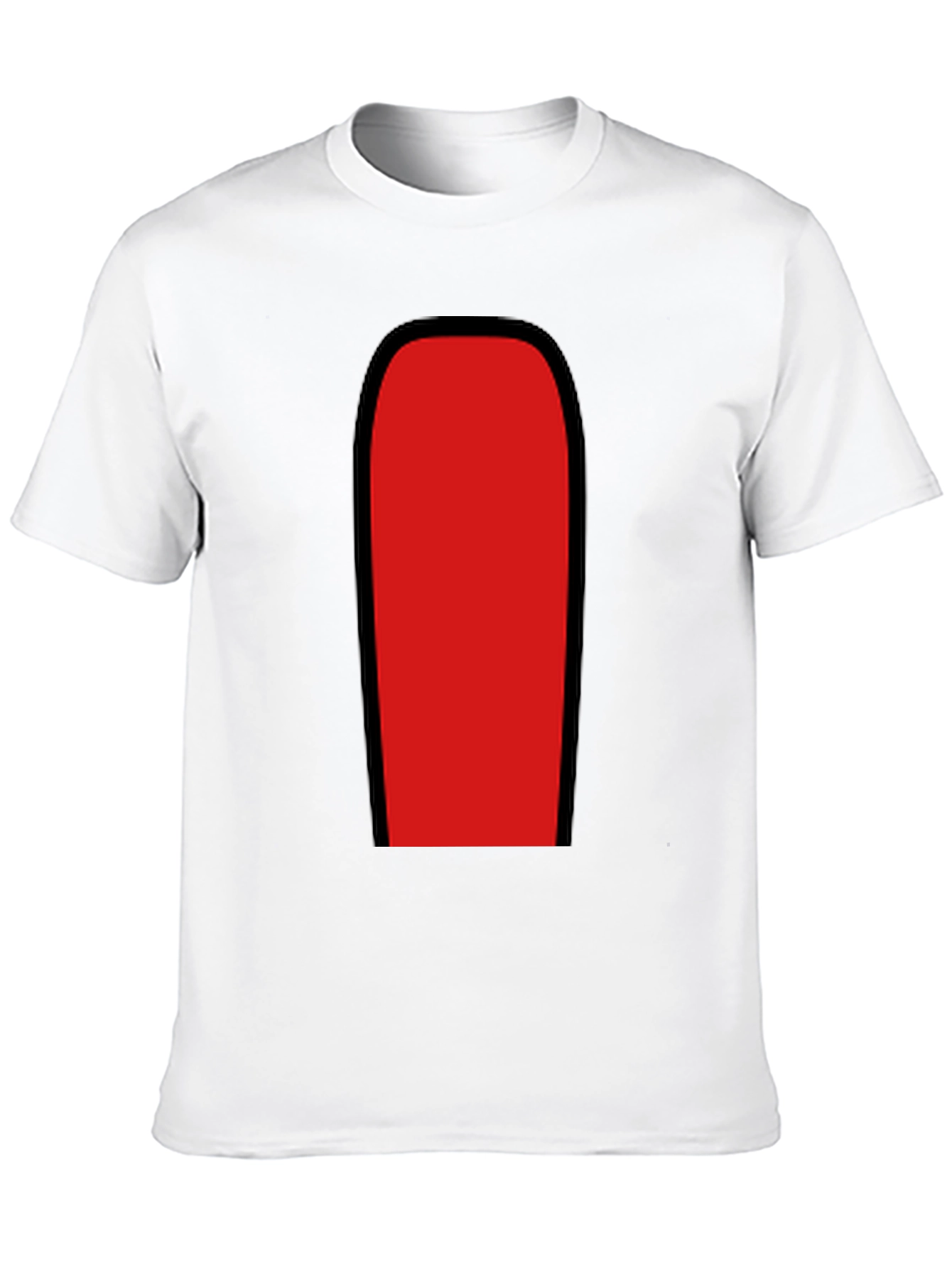 Red Among Us Crewmate Black T-Shirt