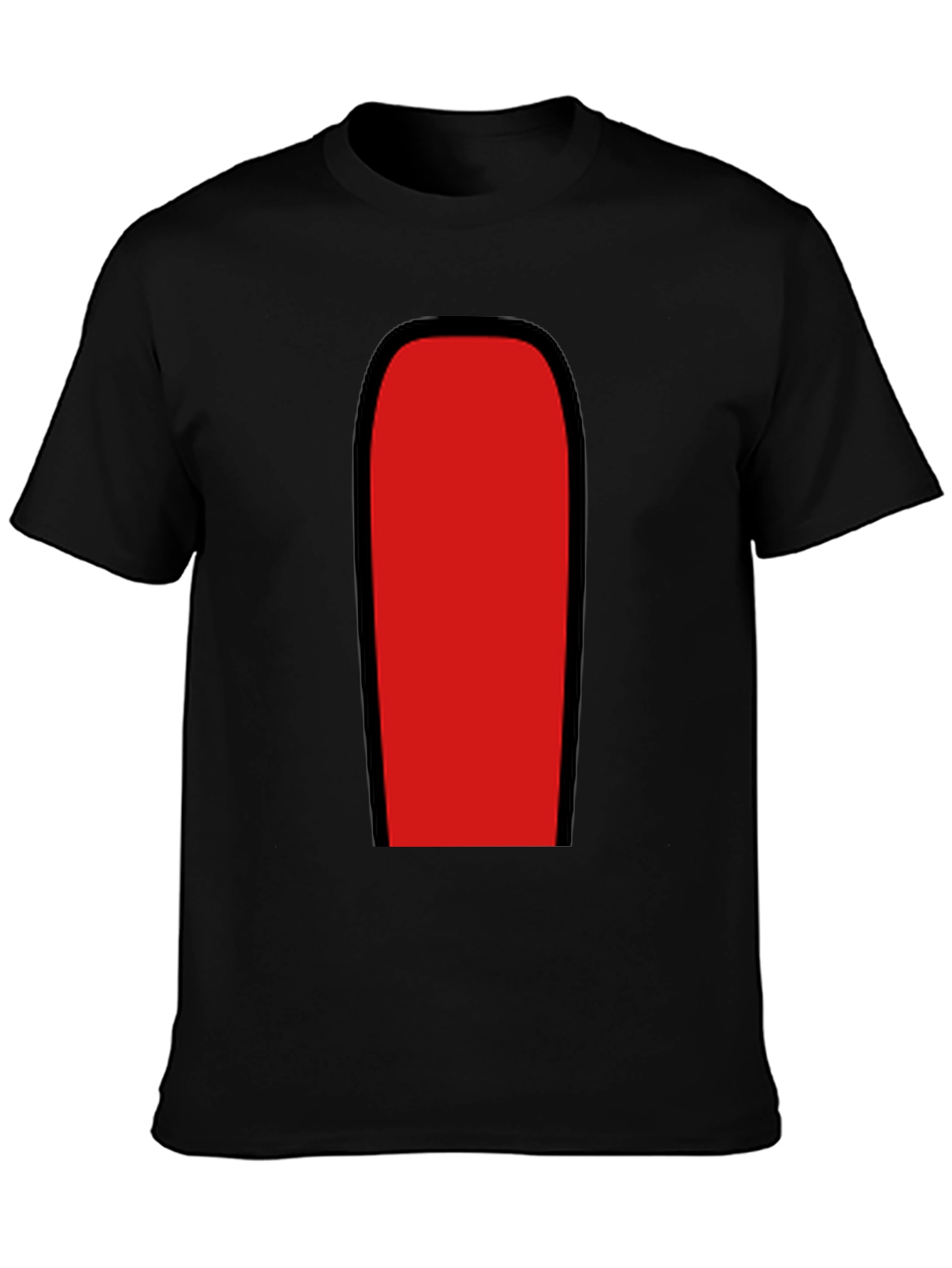 Red Among Us Crewmate Black T-Shirt
