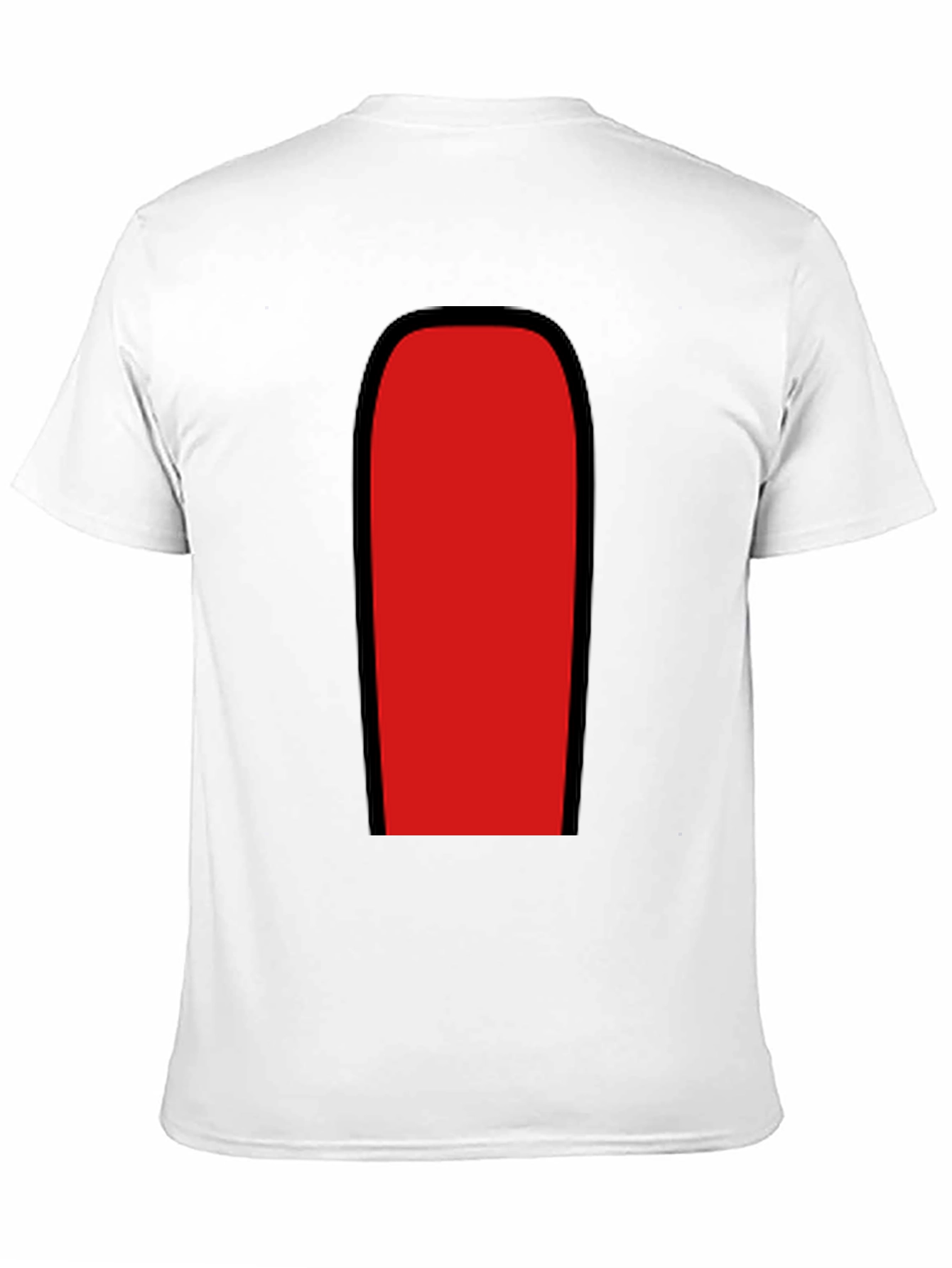 Red Among Us Crewmate Black T-Shirt
