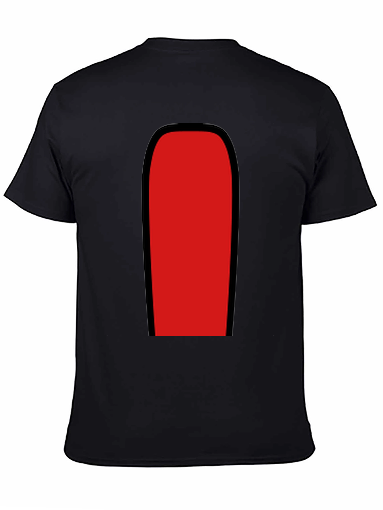 Red Among Us Crewmate Black T-Shirt