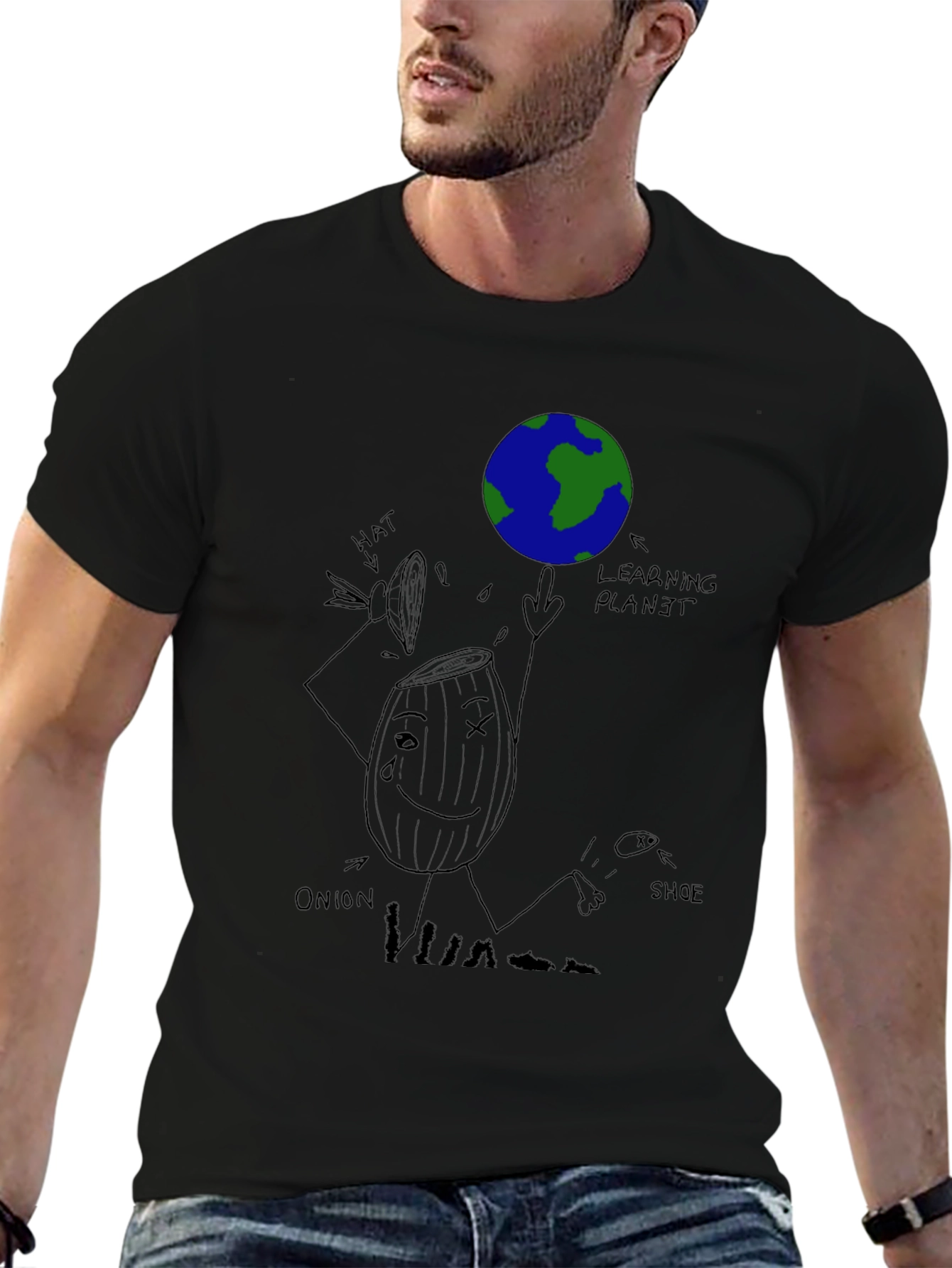 Whimsical Learning Planet Graphic T-Shirt