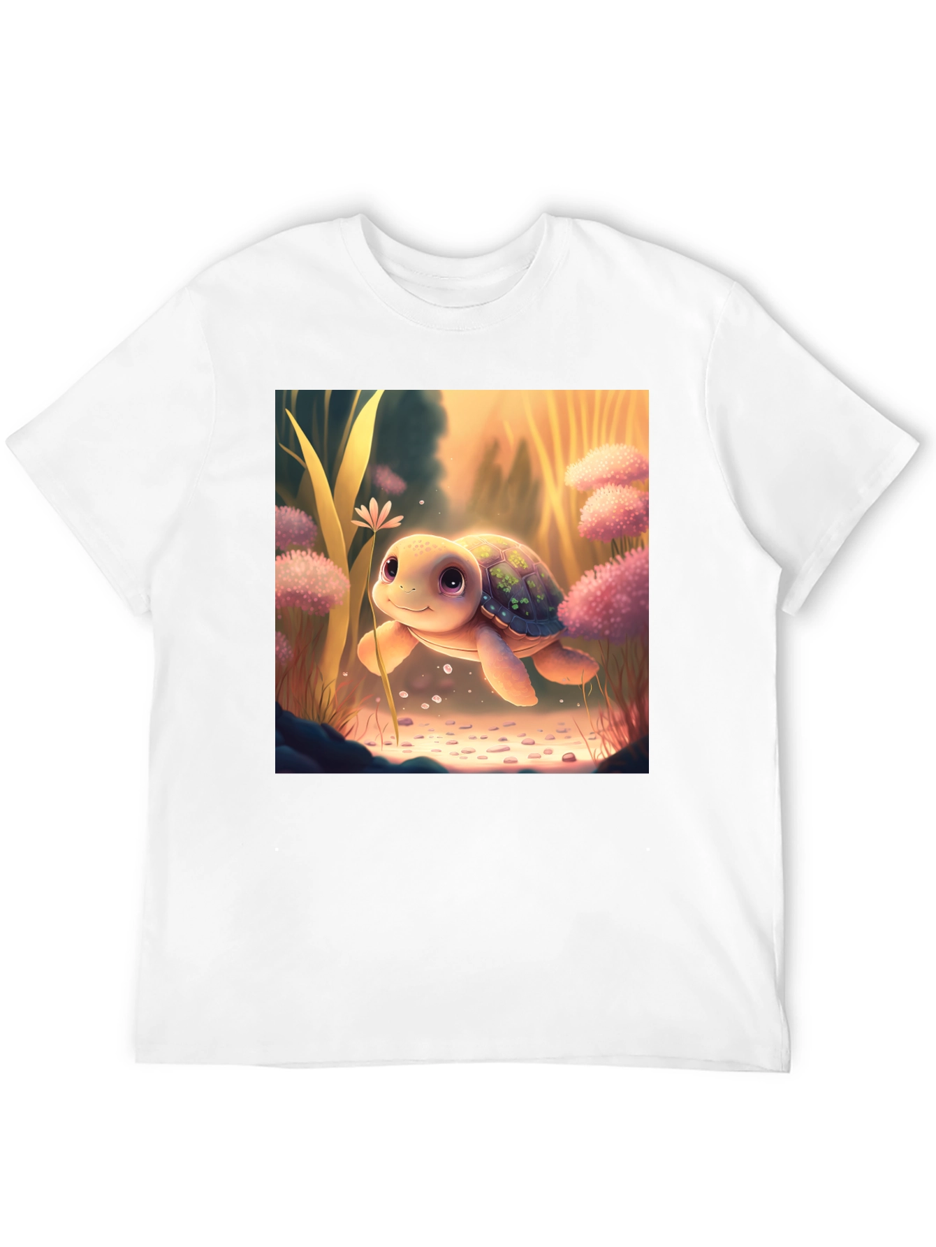 Cute Turtle Graphic T-Shirt