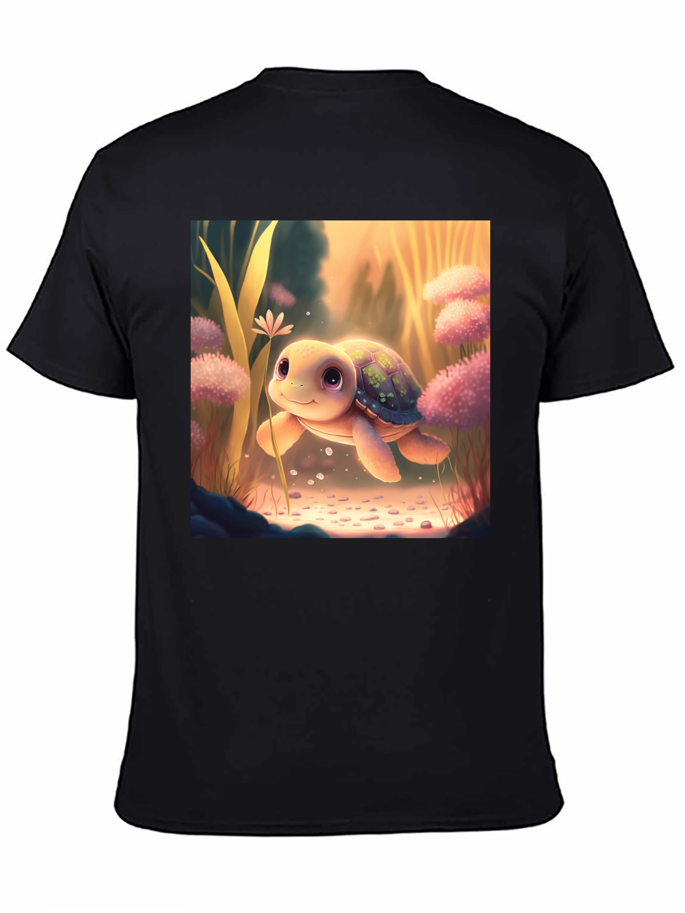 Cute Turtle Graphic T-Shirt