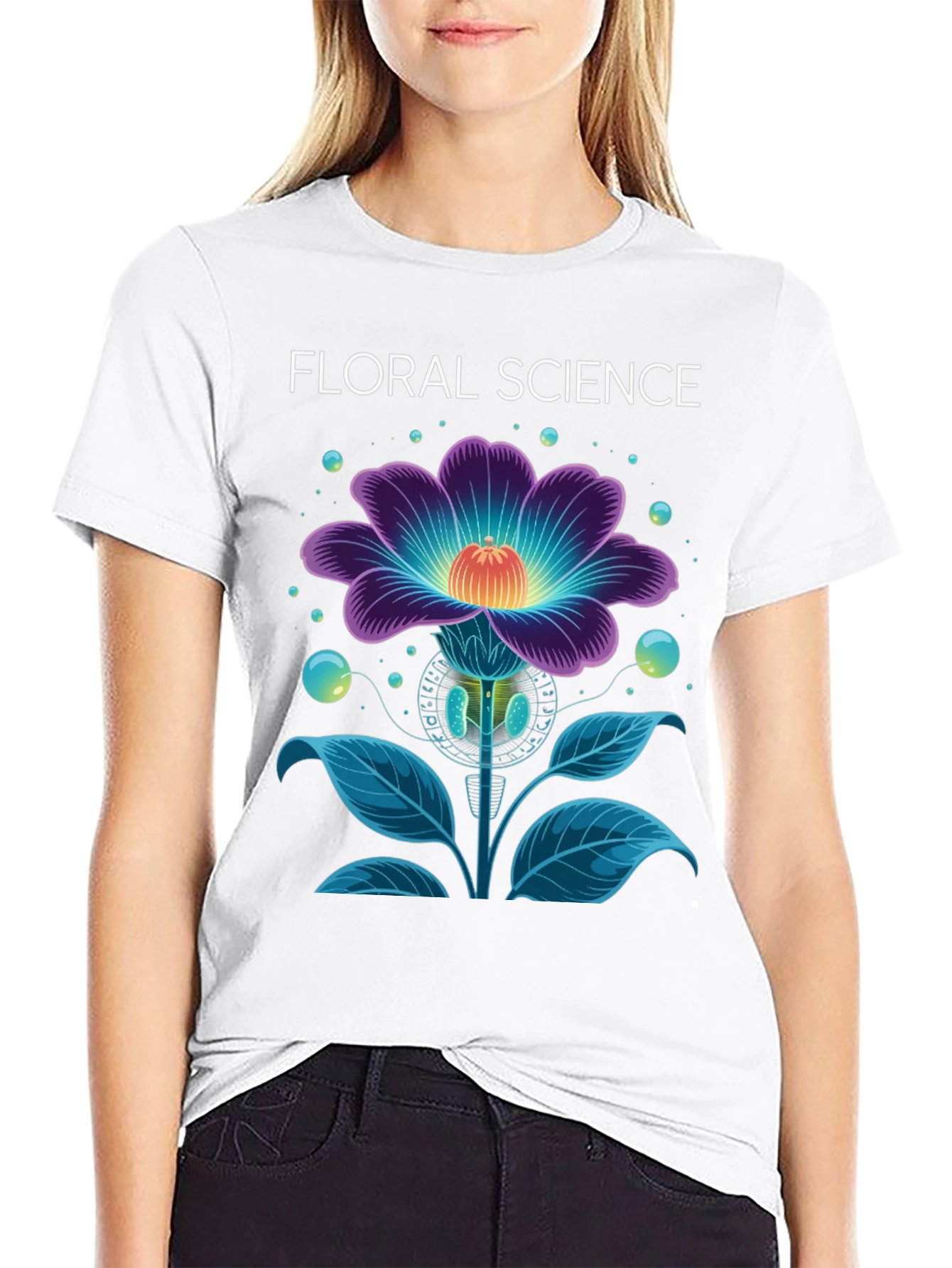 Floral Science Graphic Tee